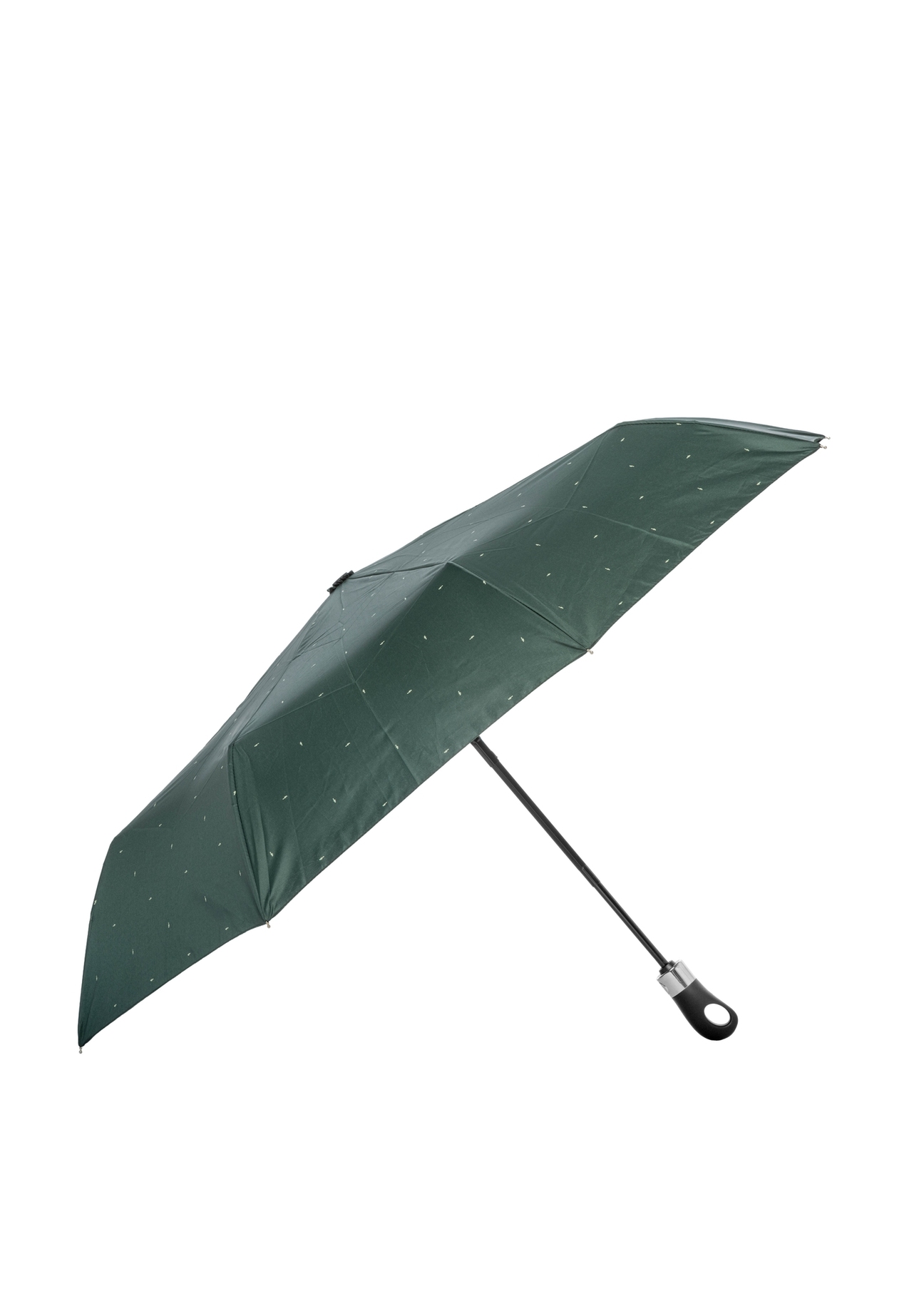 Parasol damski w kolorze ciemnozielonym PARSD-0012-8C(W26), widok produktu z przodu na białym tle.
