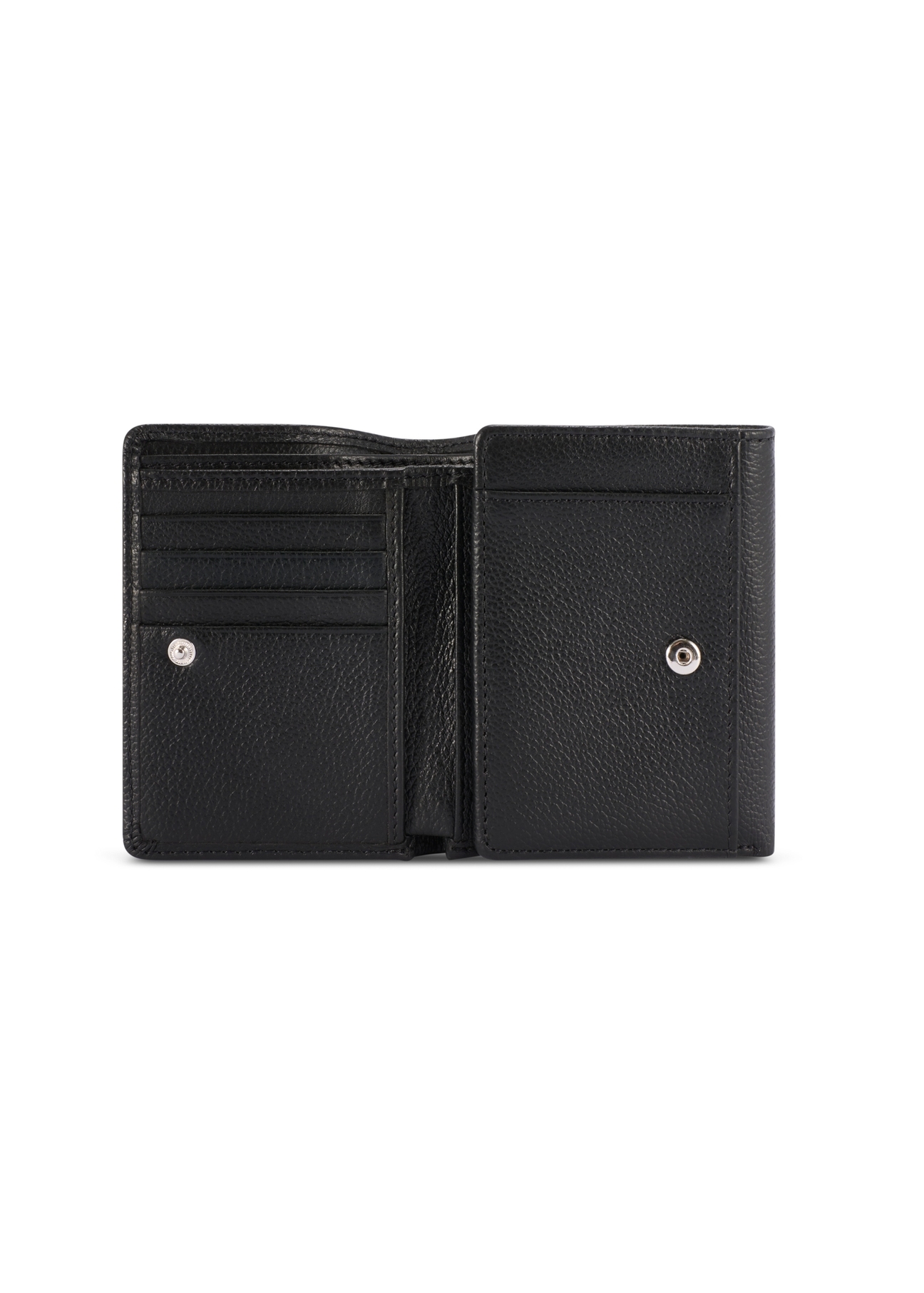 Mały skórzany portfel męski PORMS-0688-9I(W26), widok produktu w środku na białym tle.