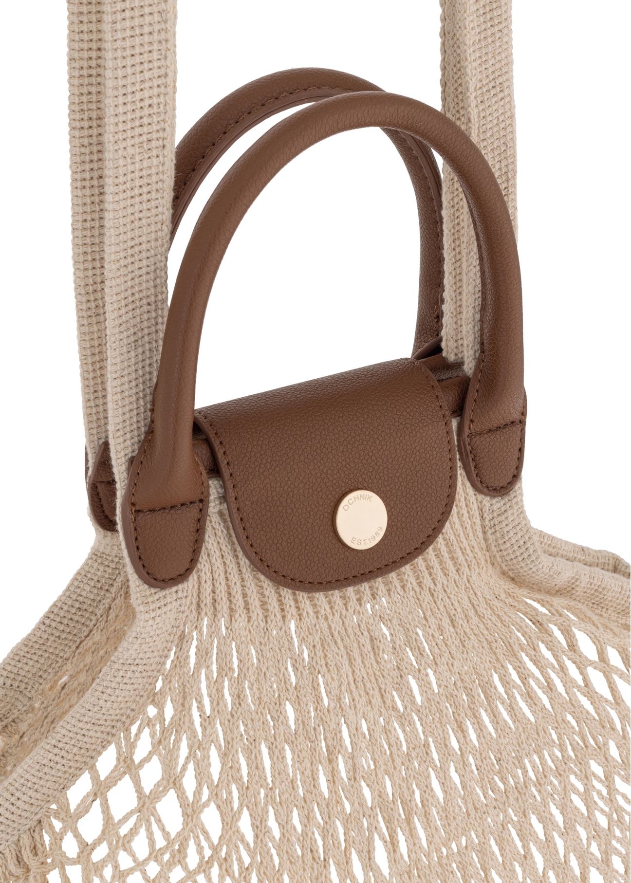 Bawełniana siatkowa torebka shopper TOREC-0887-81(W24)-03