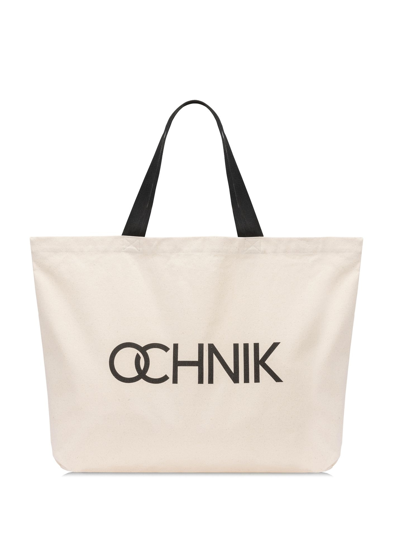 Bawełniana torba w kolorze ecru TOREN-0136-1E(W26) - widok produktu z przodu, na białym tle. 