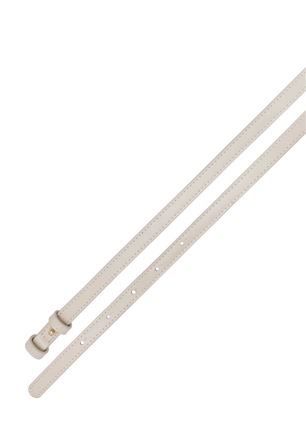 Kremowa półokrągła listonoszka damska TOREC-1127-0B(W26), widok paska produktu na białym tle.