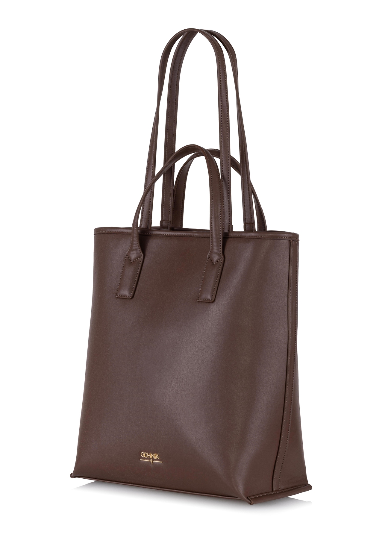 Brązowa torebka shopper damska TOREC-0907-89(W24)-03