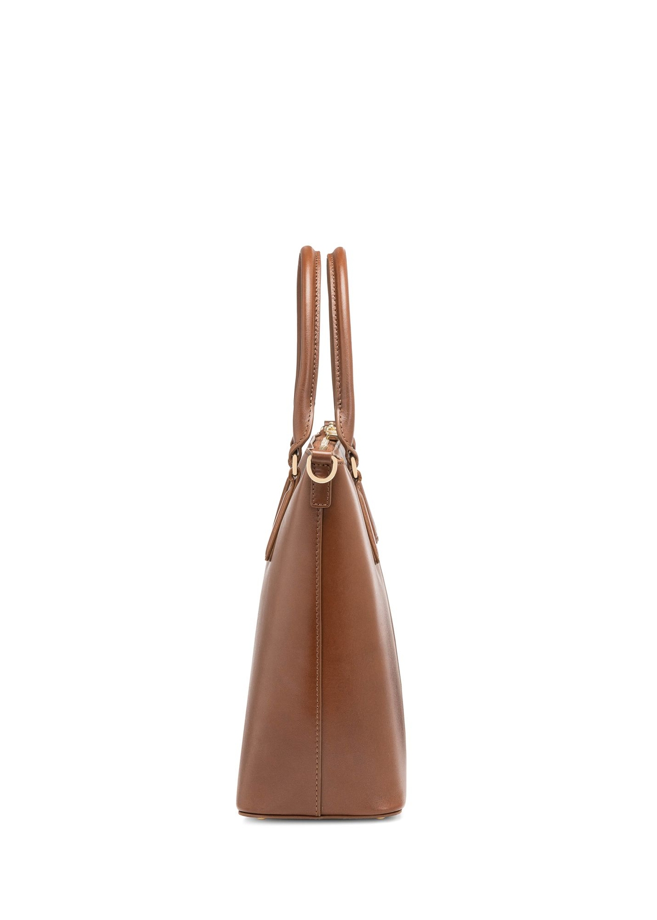 Brązowa skórzana torebka shopper TORES-1104-89(W25)-03