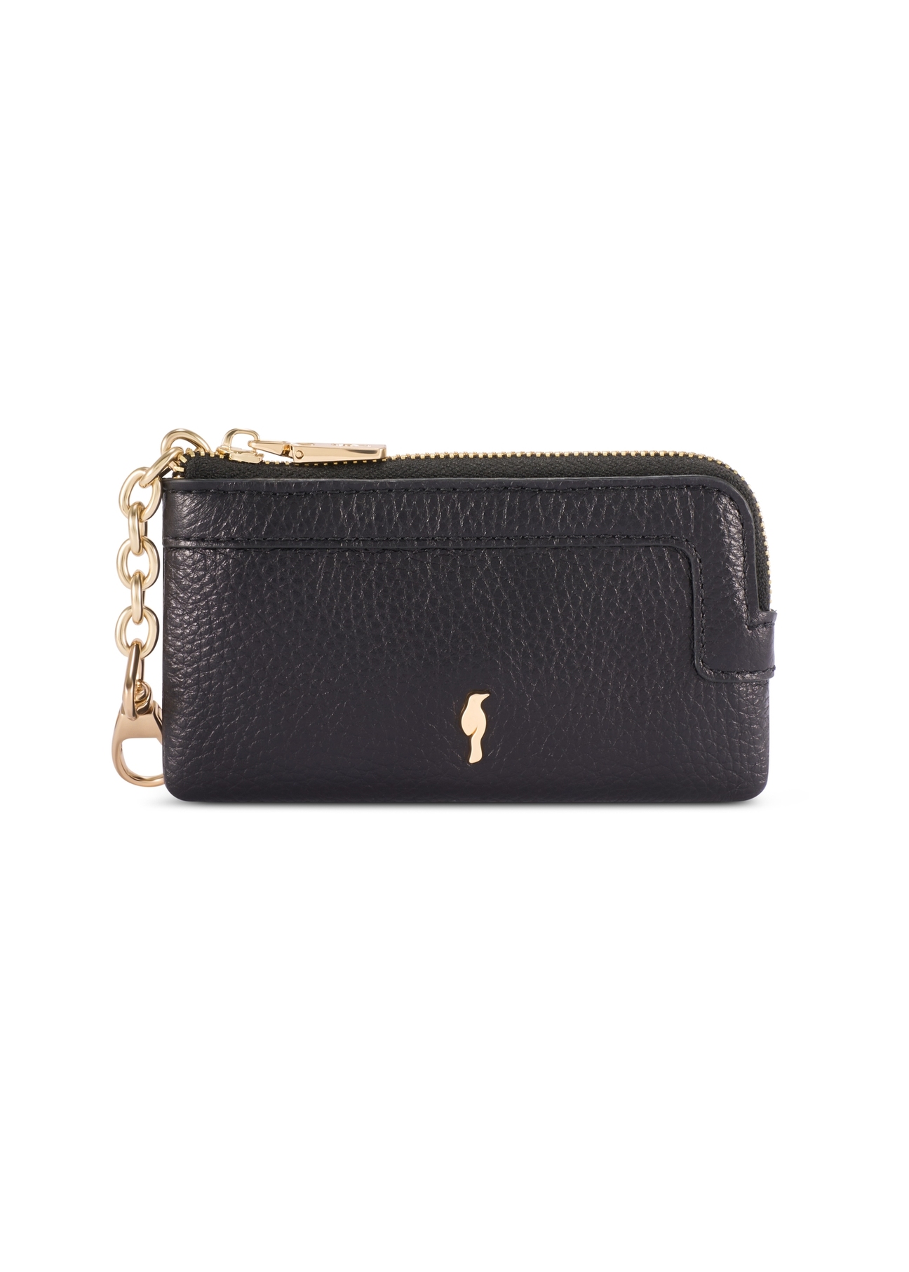 Mały skórzany portfel damski PORES-0979R-9I(W26), widok produktu od przodu na białym tle.