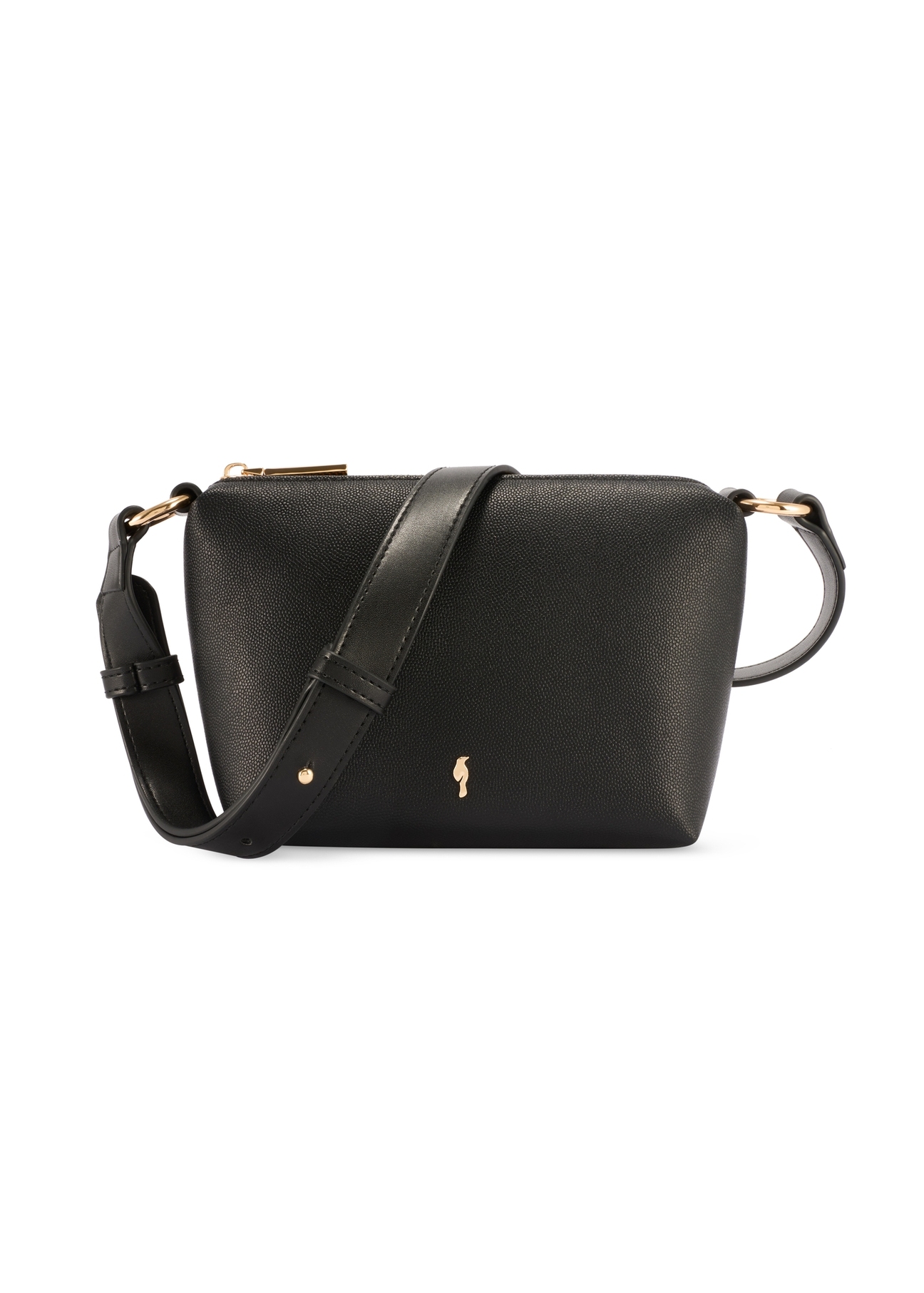 Mała czarna nieusztywniana torebka damska TOREC-0882-99(W26)