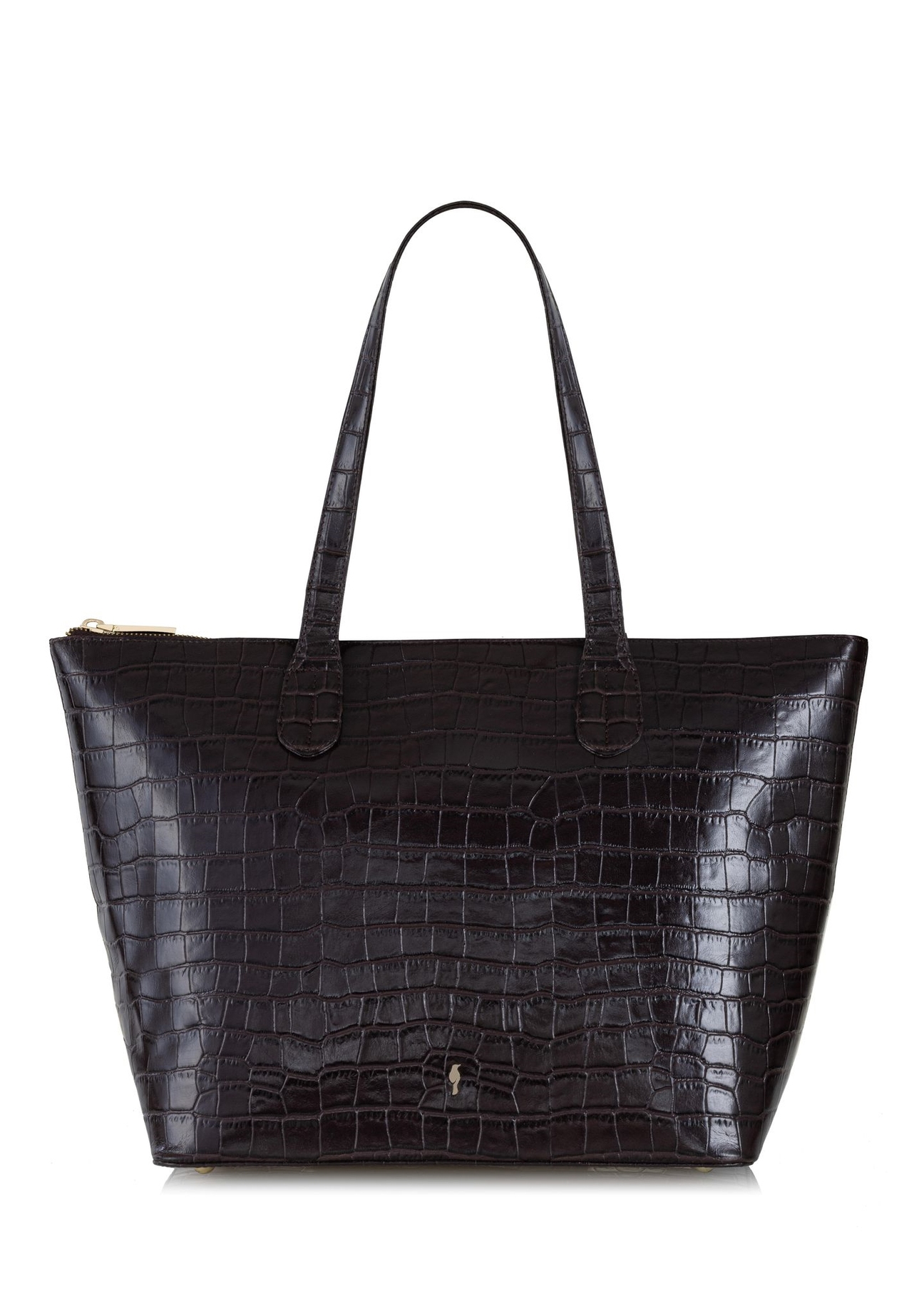 Brązowa torebka shopper skórzana TORES-0939-89(Z23)-01