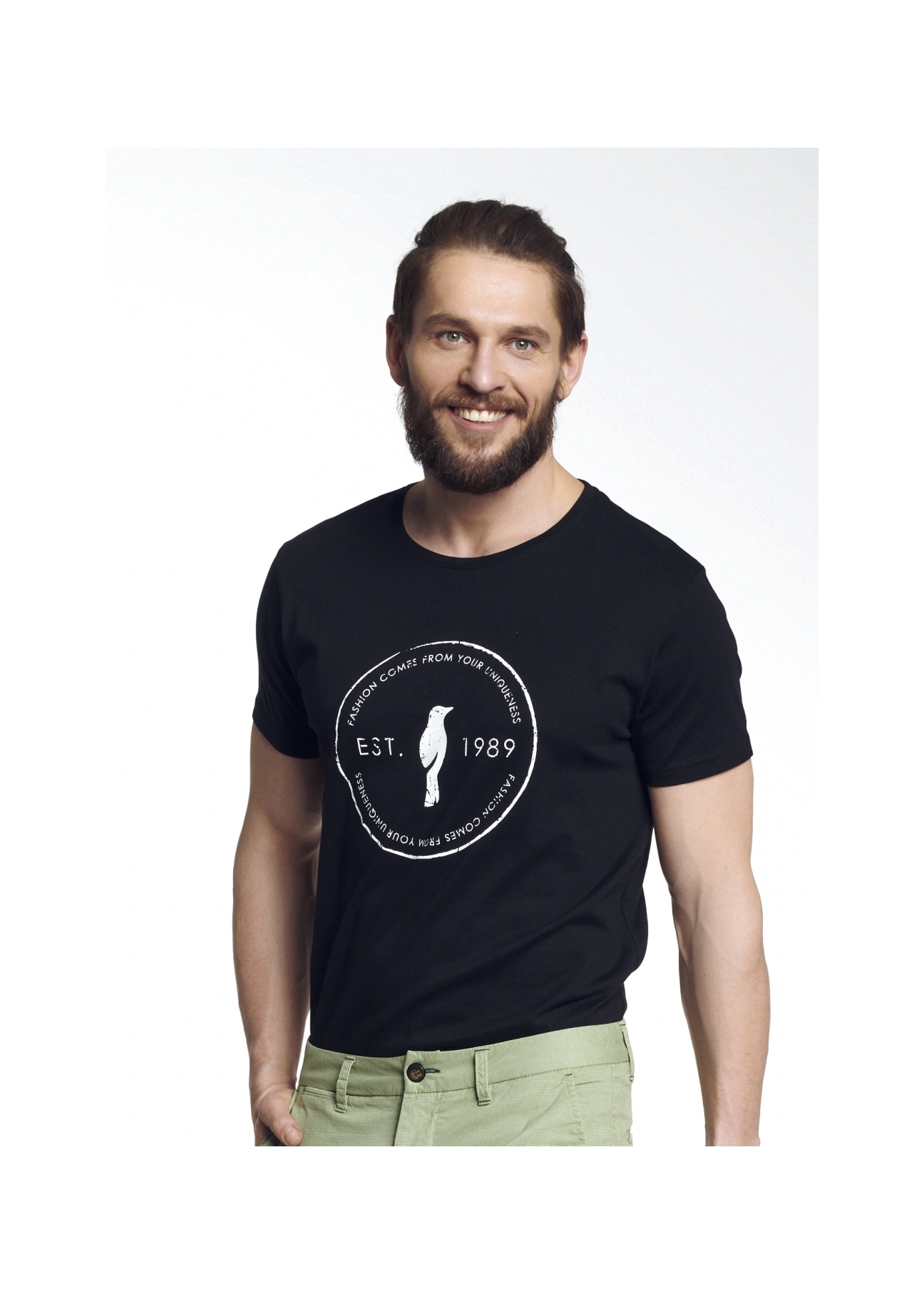 T-shirt męski TSHMT-0052-99(W21)-01