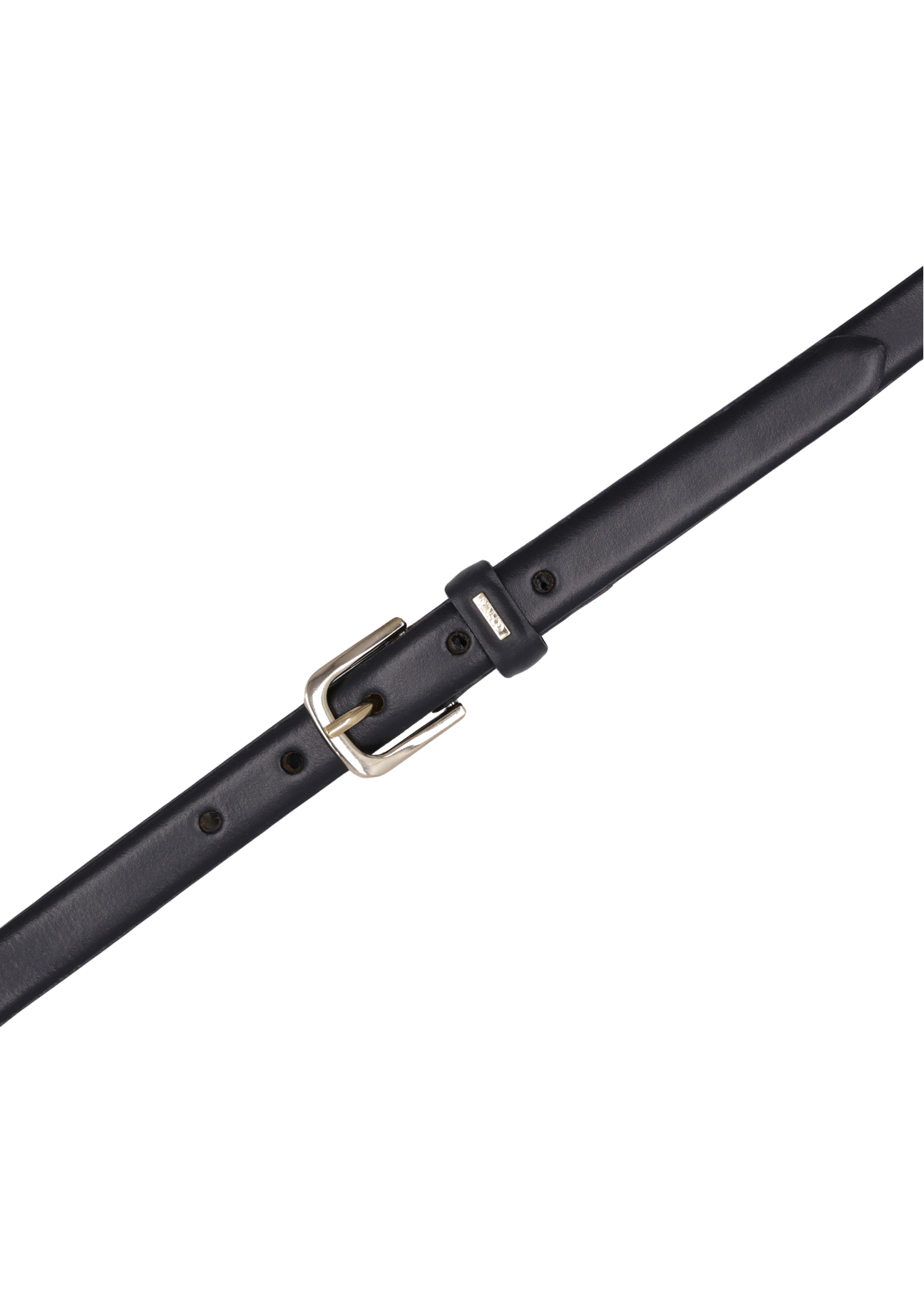 Czarny skórzany pasek damski PASDS-0300-99(Z26)