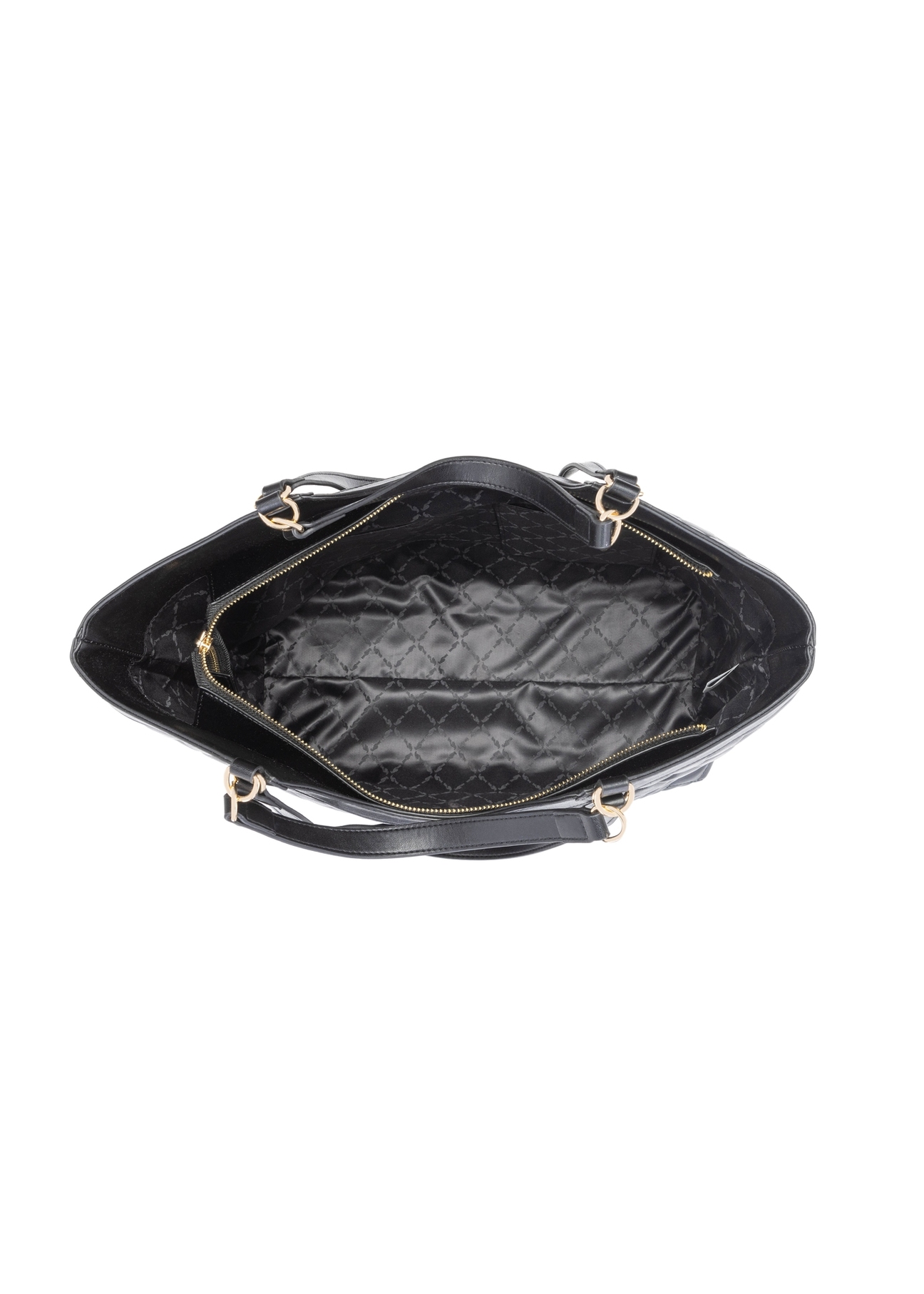 Duża pikowana torebka damska TOREC-1118-99(W26), widok produktu w środku na białym tle.