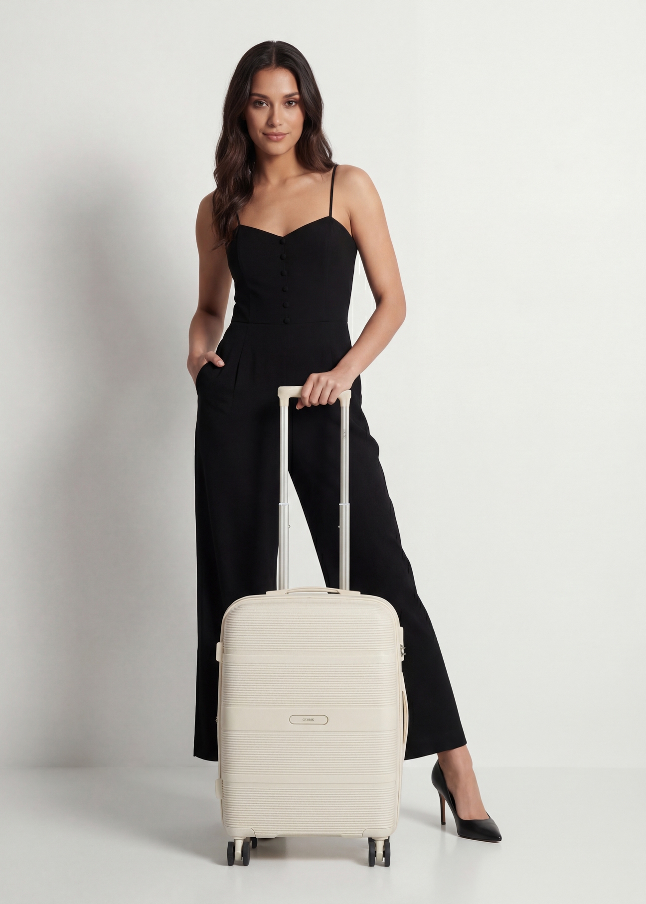 Mała walizka na kółkach WALPP-0022-0C-19(W26)