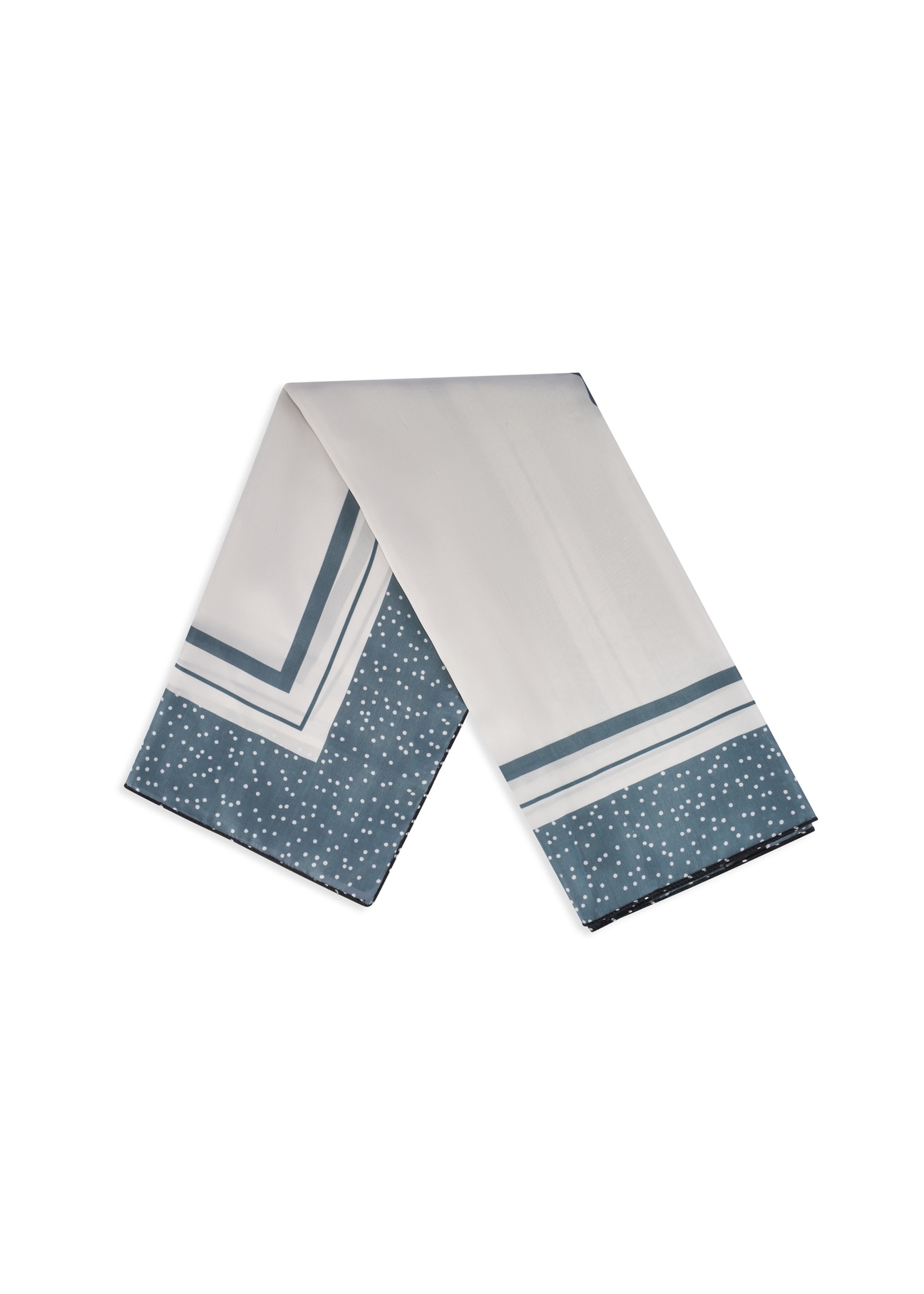 Czarna apaszka damska z logo SZADT-0192-9P(W26), widok produktu z przodu na białym tle.