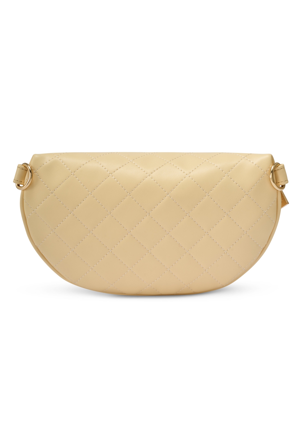 Pikowana jasnożółta nerka damska TOREC-0878-2A(W26)