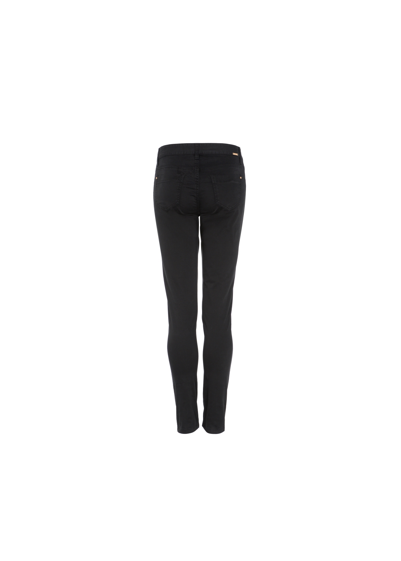 Czarne spodnie skinny damskie SPODT-0026-99(W20)-02