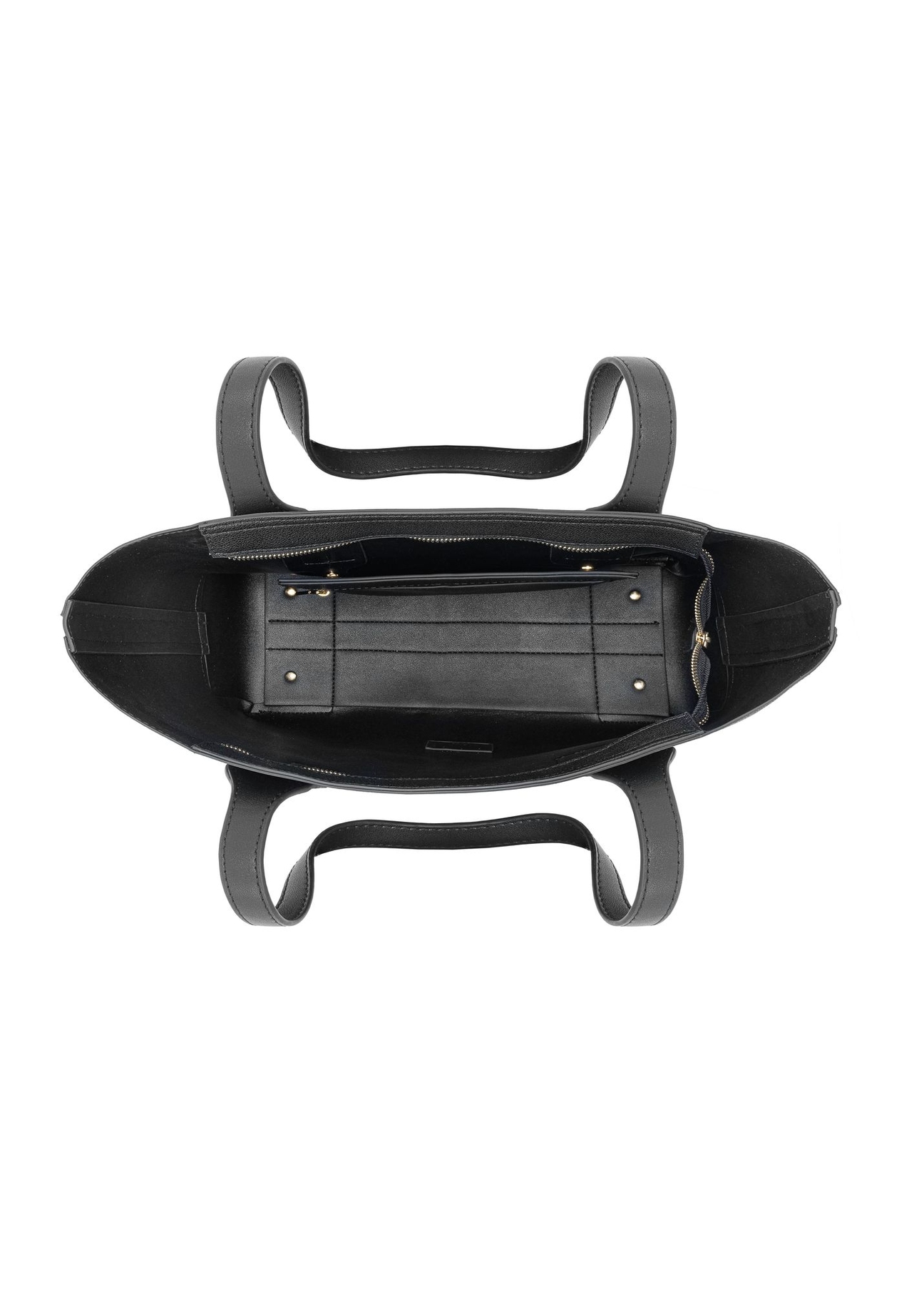 Czarna torebka shopper z imitacji skóry TOREC-0908-99(W24)-06
