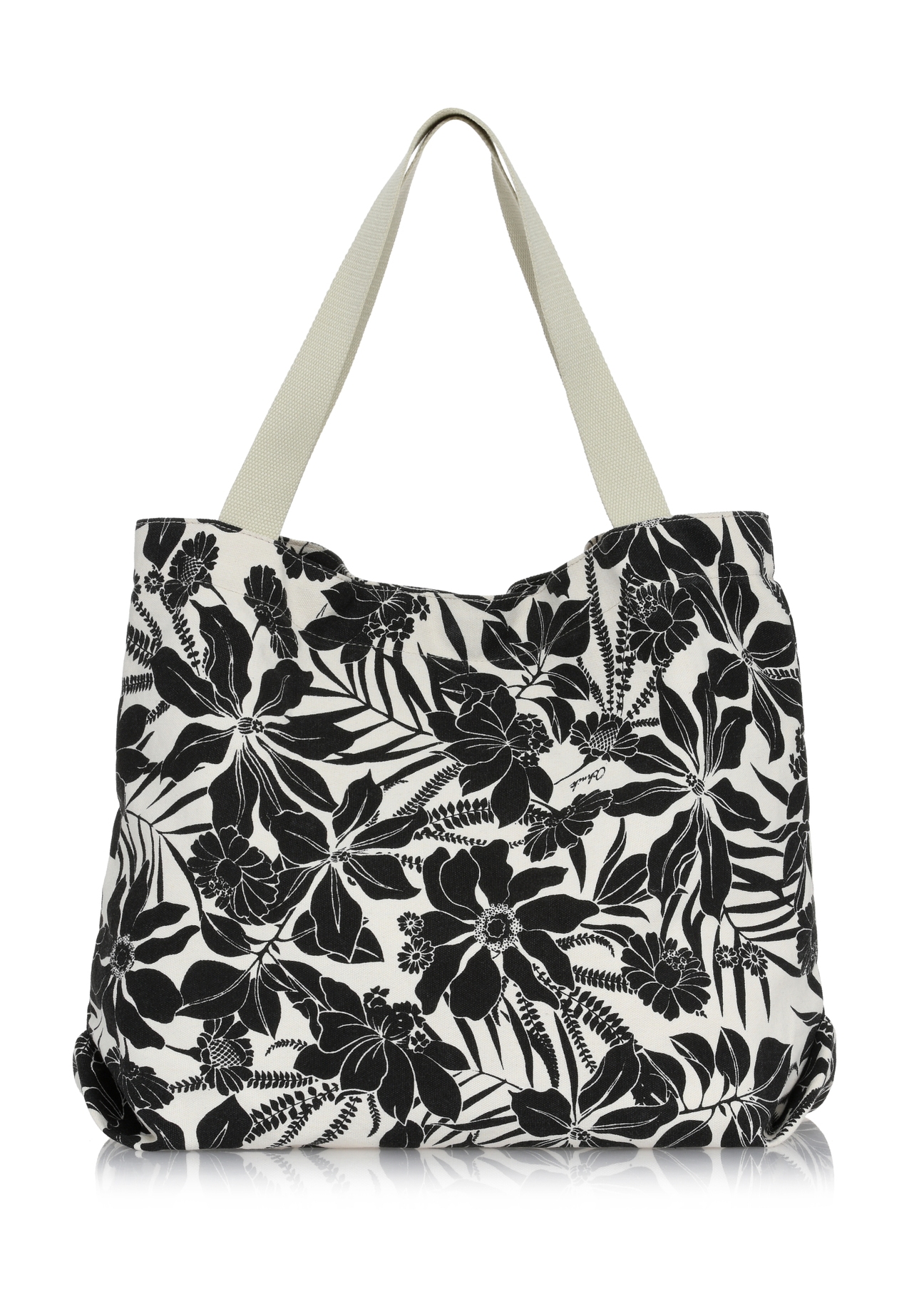 Duża torebka shopper w kwiecisty wzór TOREN-0289-98(W24)-03