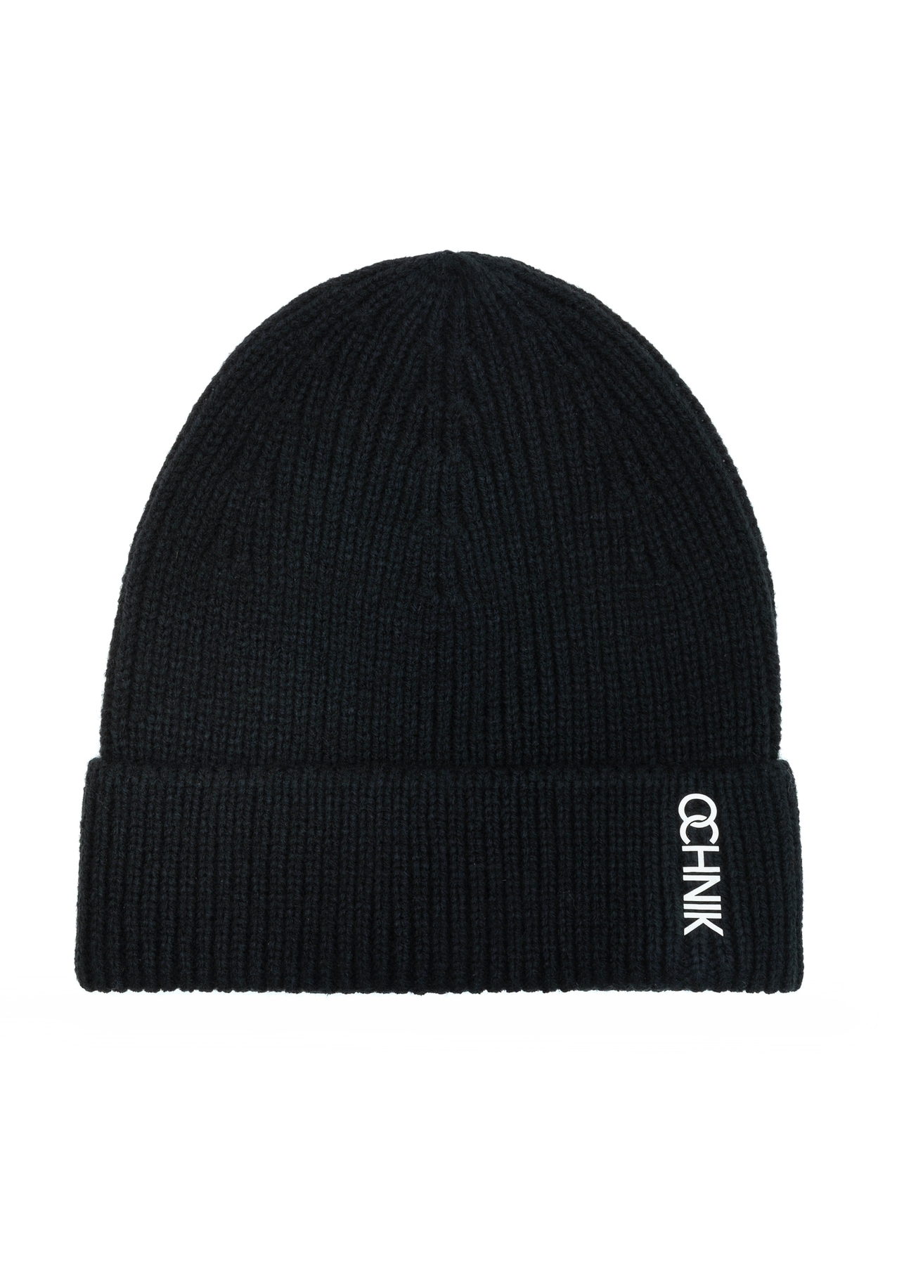 Czarna zimowa czapka męska CZAMT-0081-99(Z25)