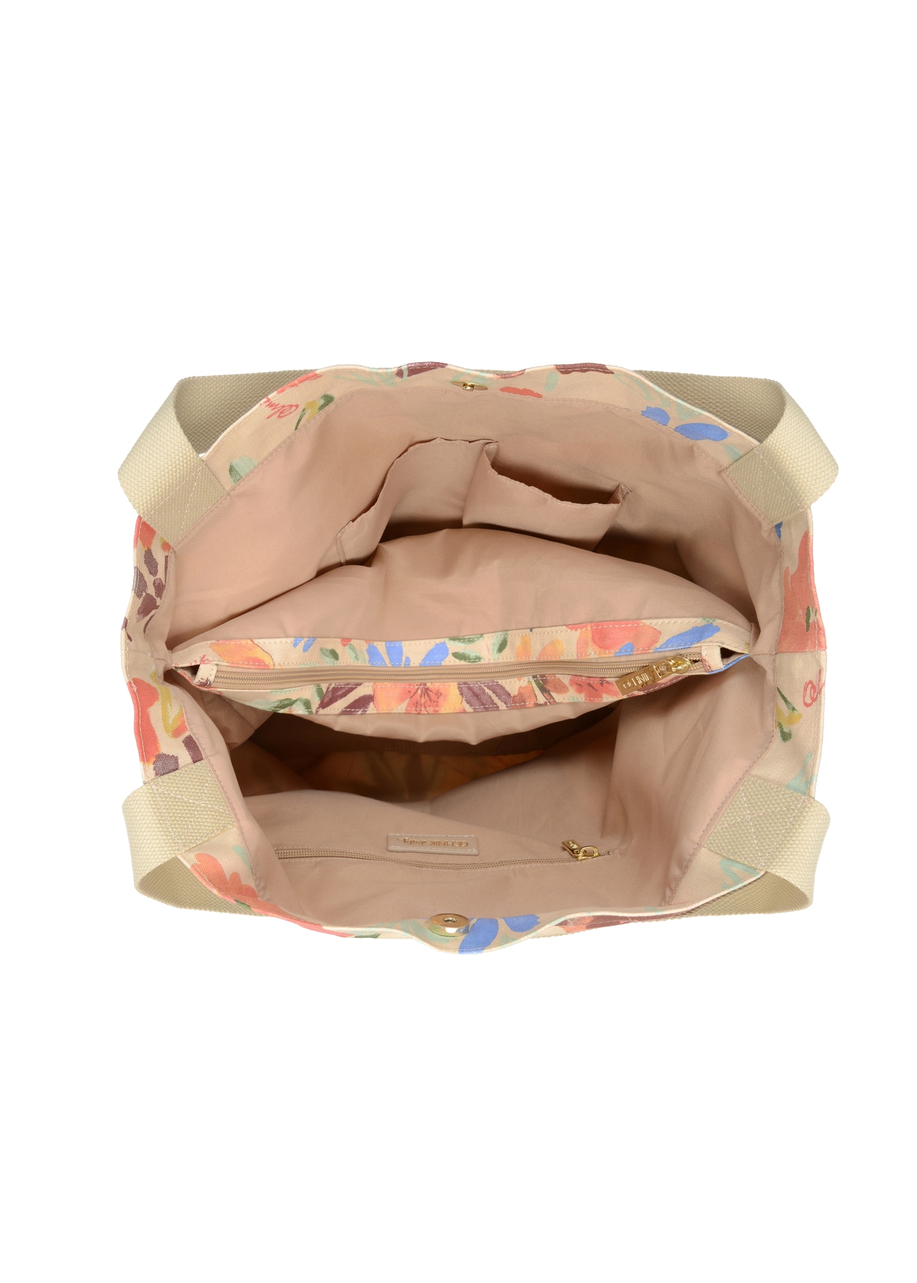 Kwiecista torebka damska shopper TOREN-0251-15(W23)-05