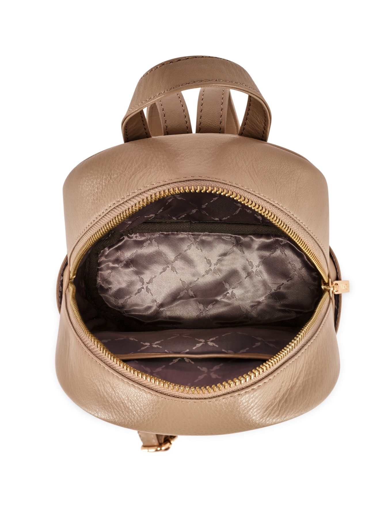 Beżowy skórzany plecak damski TORES-1089A-1B(W26)