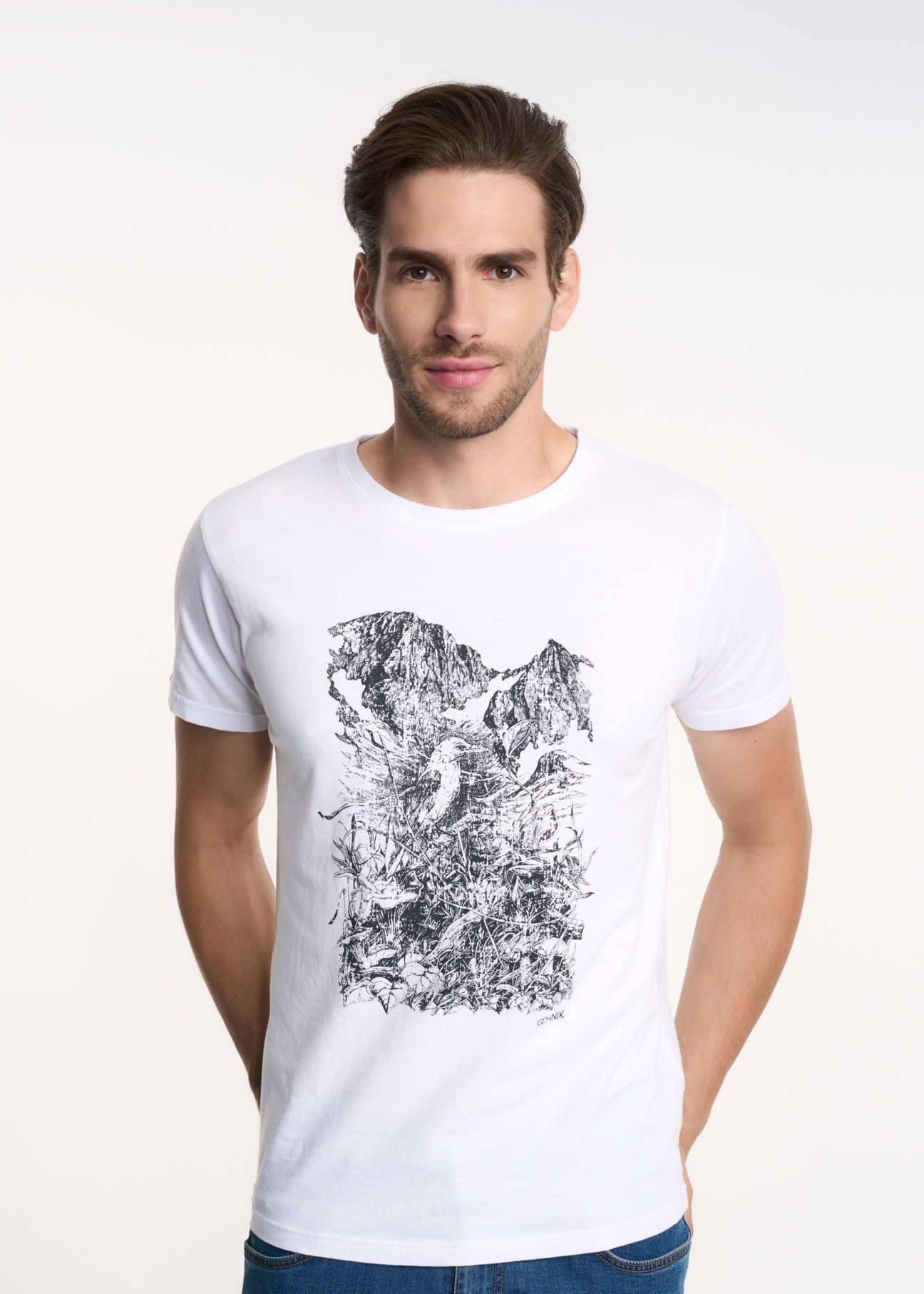 T-shirt męski TSHMT-0079-12(Z22)-01
