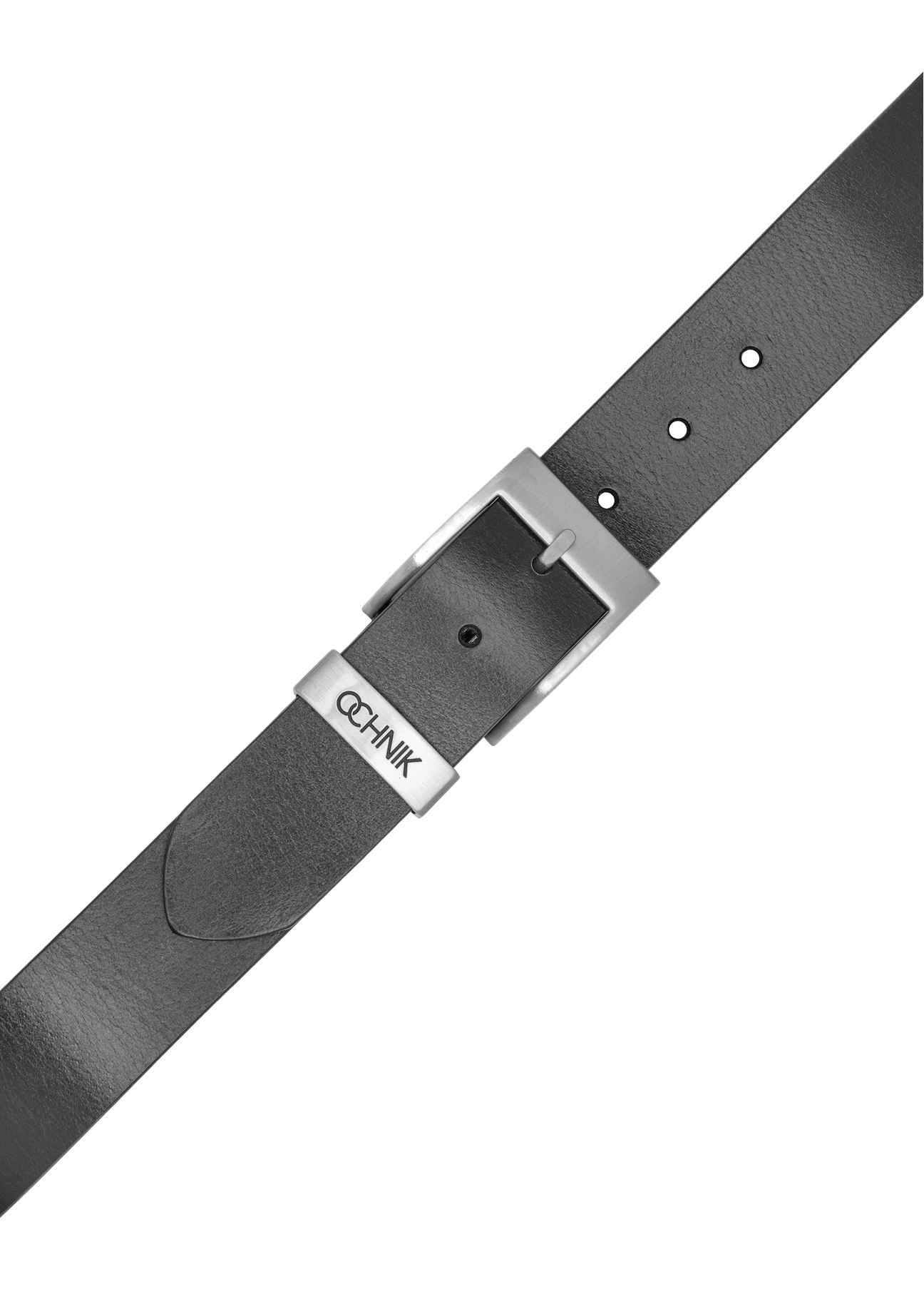 Pasek męski PASMS-0127-99(W26) - widok produktu z góry, na białym tle.