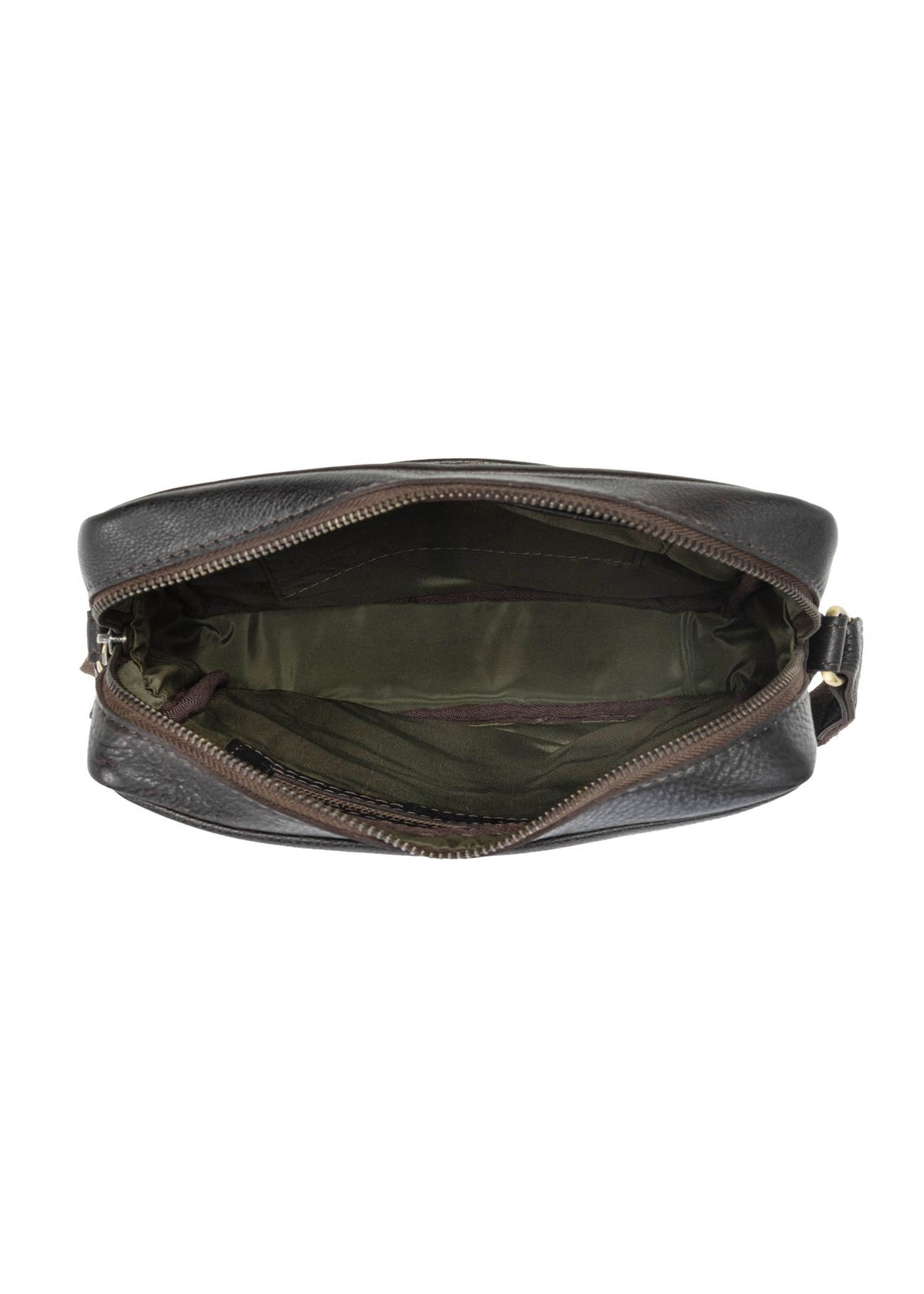 Skórzana torba męska w kolorze ciemnobrązowym TORMS-0502-1I(W26)