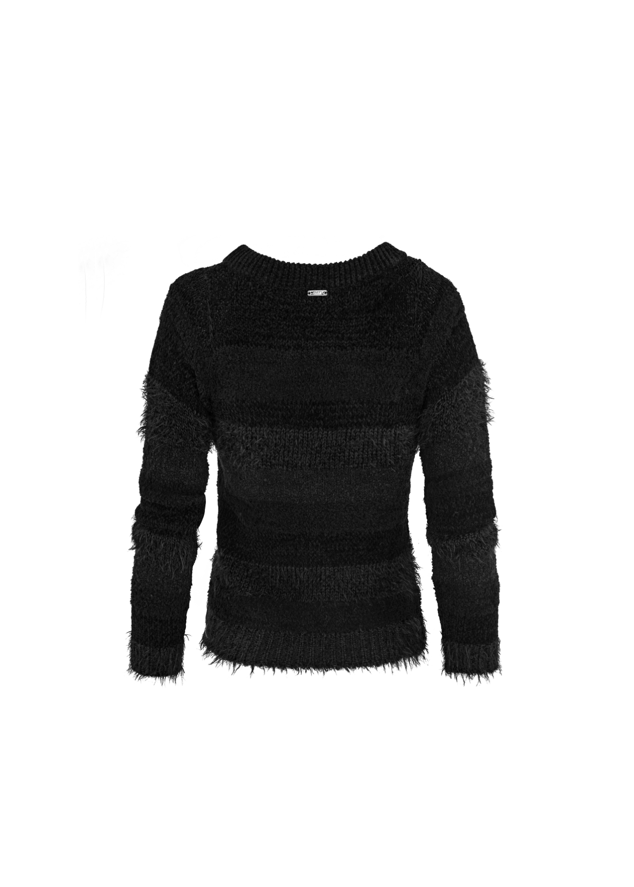 Czarny sweter damski SWEDT-0064-99(Z18)-02