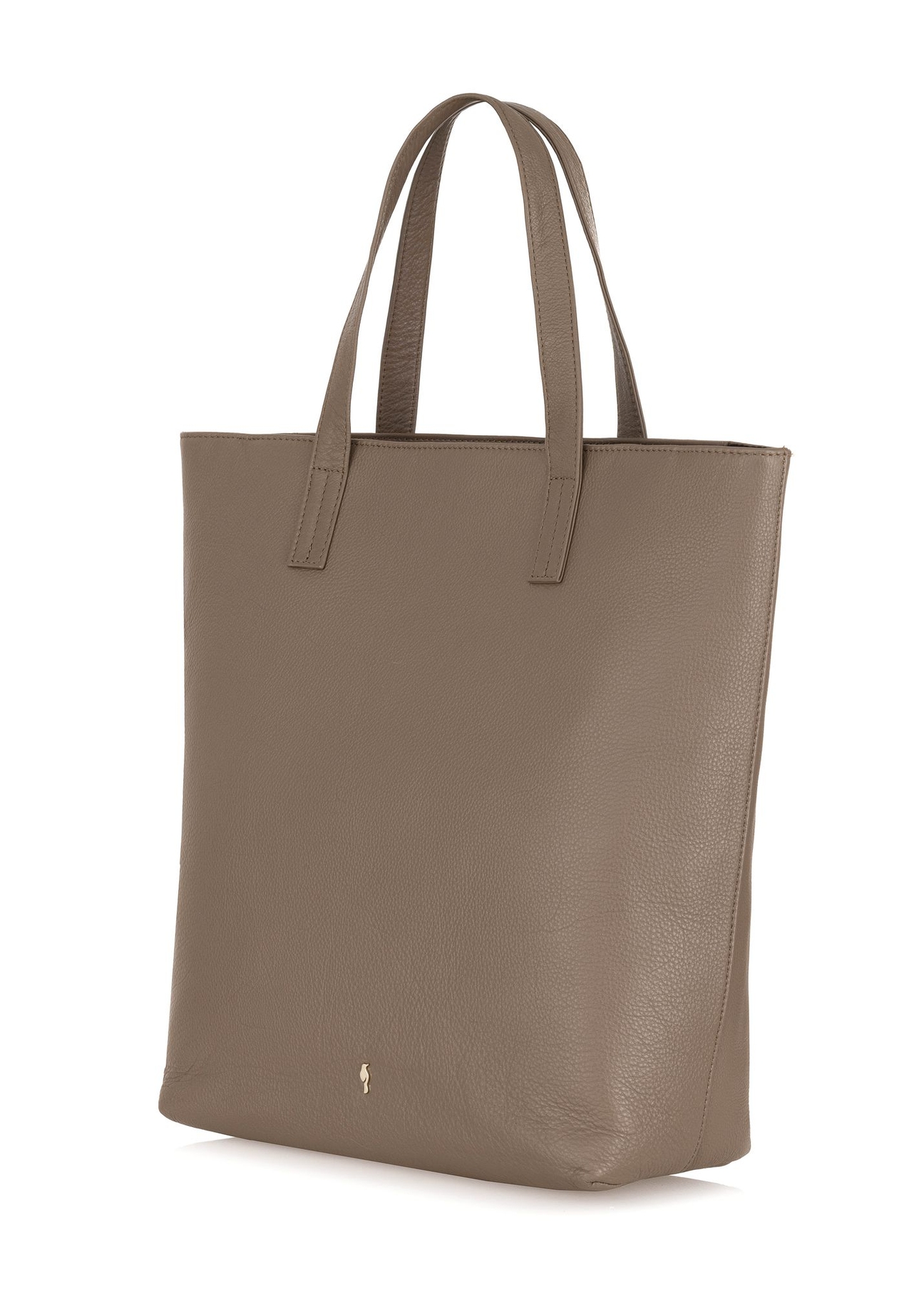 Skórzana brązowa torebka shopper damska TORES-0850A-80(W24)-03