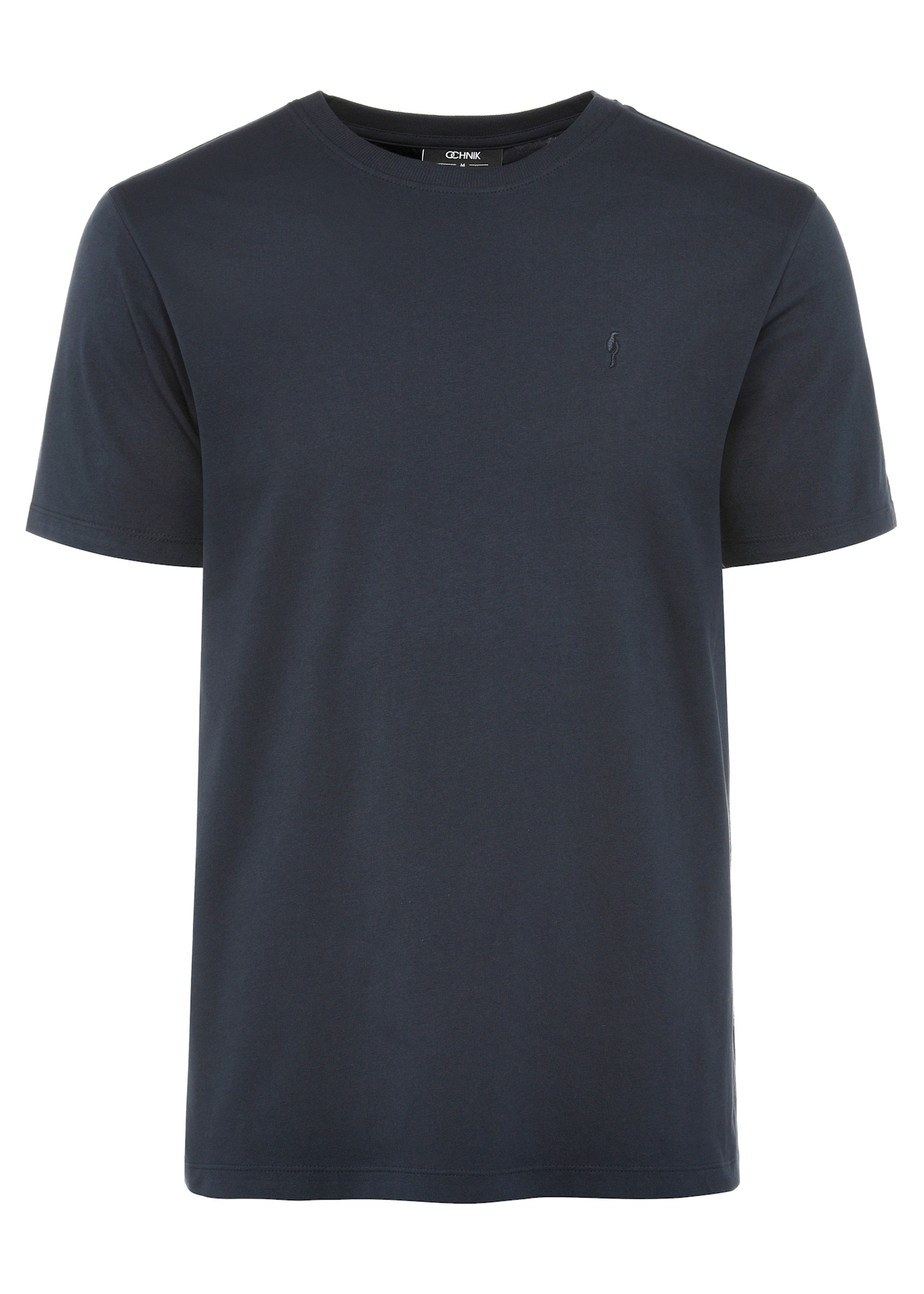 Granatowy bawełniany T-shirt męski TSHMT-0120-69(Z25)