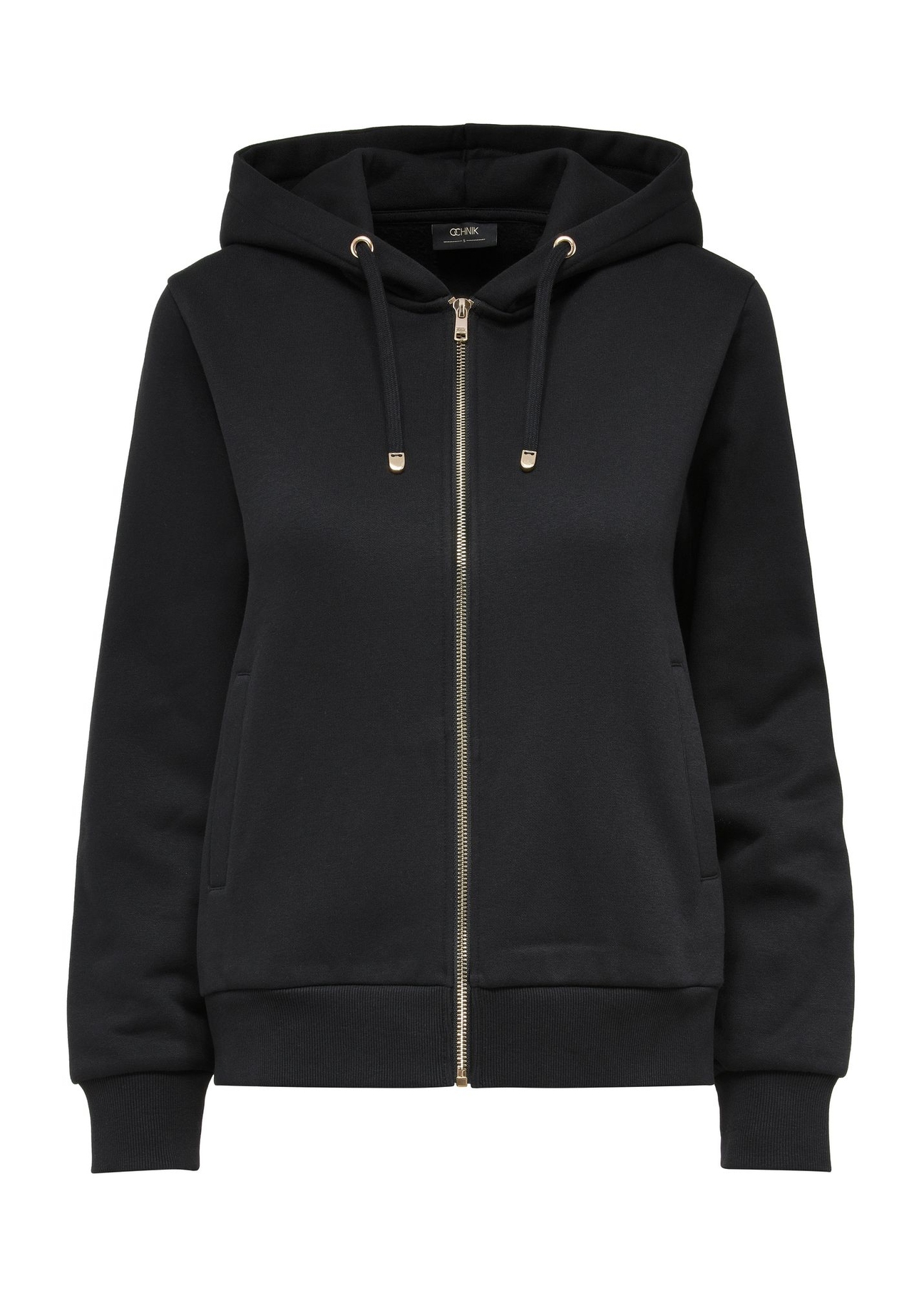 Czarna bluza damska z kapturem BLZDT-0101-99(Z24)