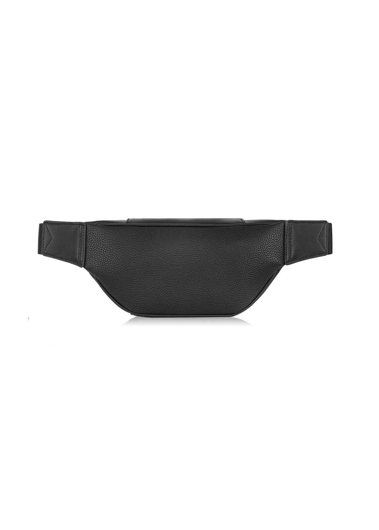 Czarna nerka damska z imitacji skóry TOREC-0889-99(W24)-04