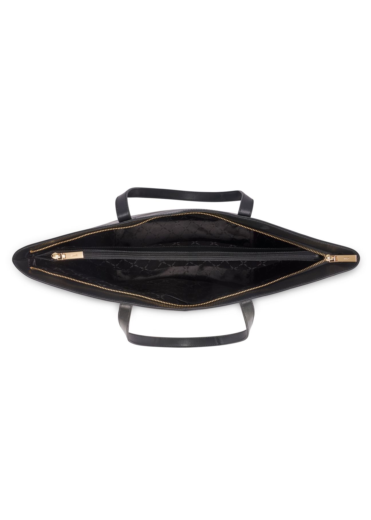 Duża skórzana torebka damska shopper TORES-1258-99(W26) - widok produktu z góry, na białym tle.