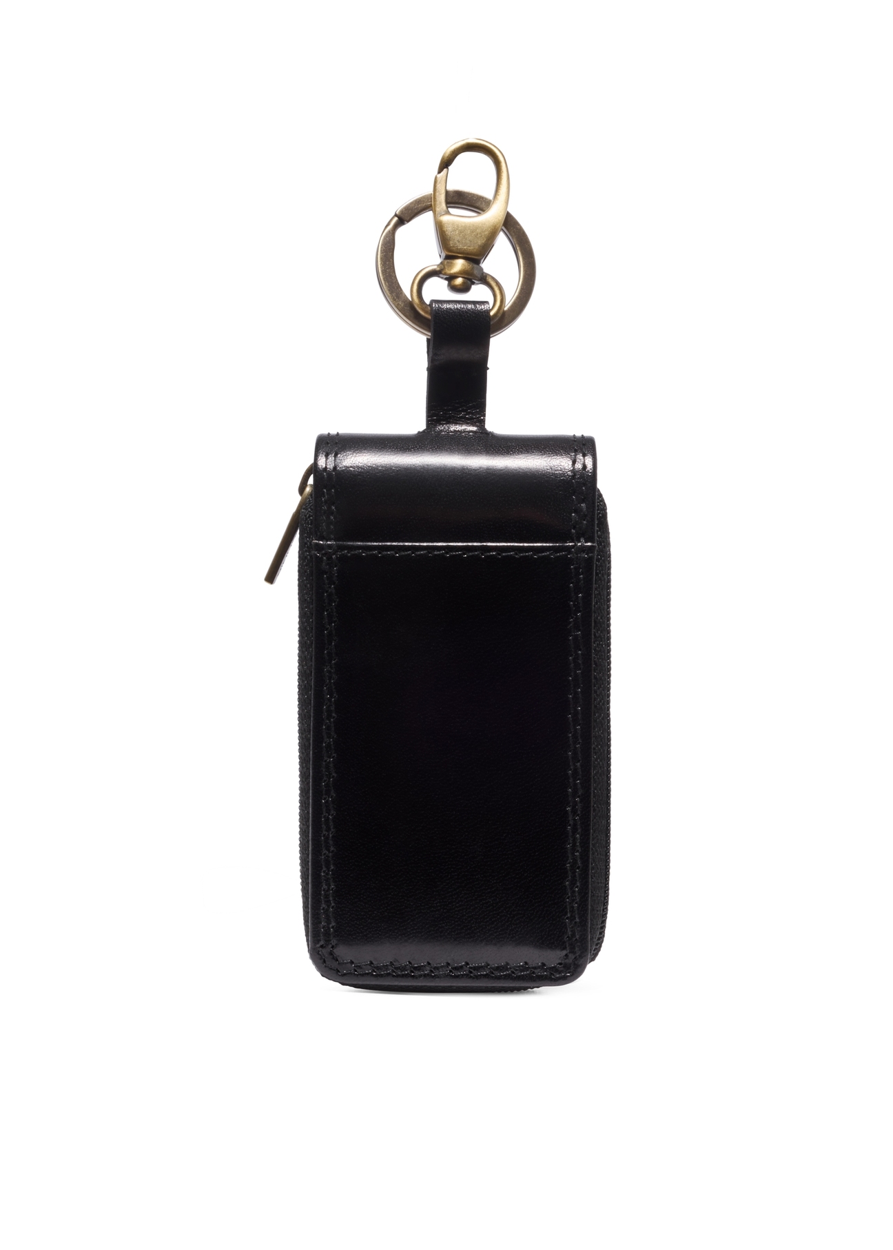 Czarne skórzane etui na klucze PL-222-99(Z26)