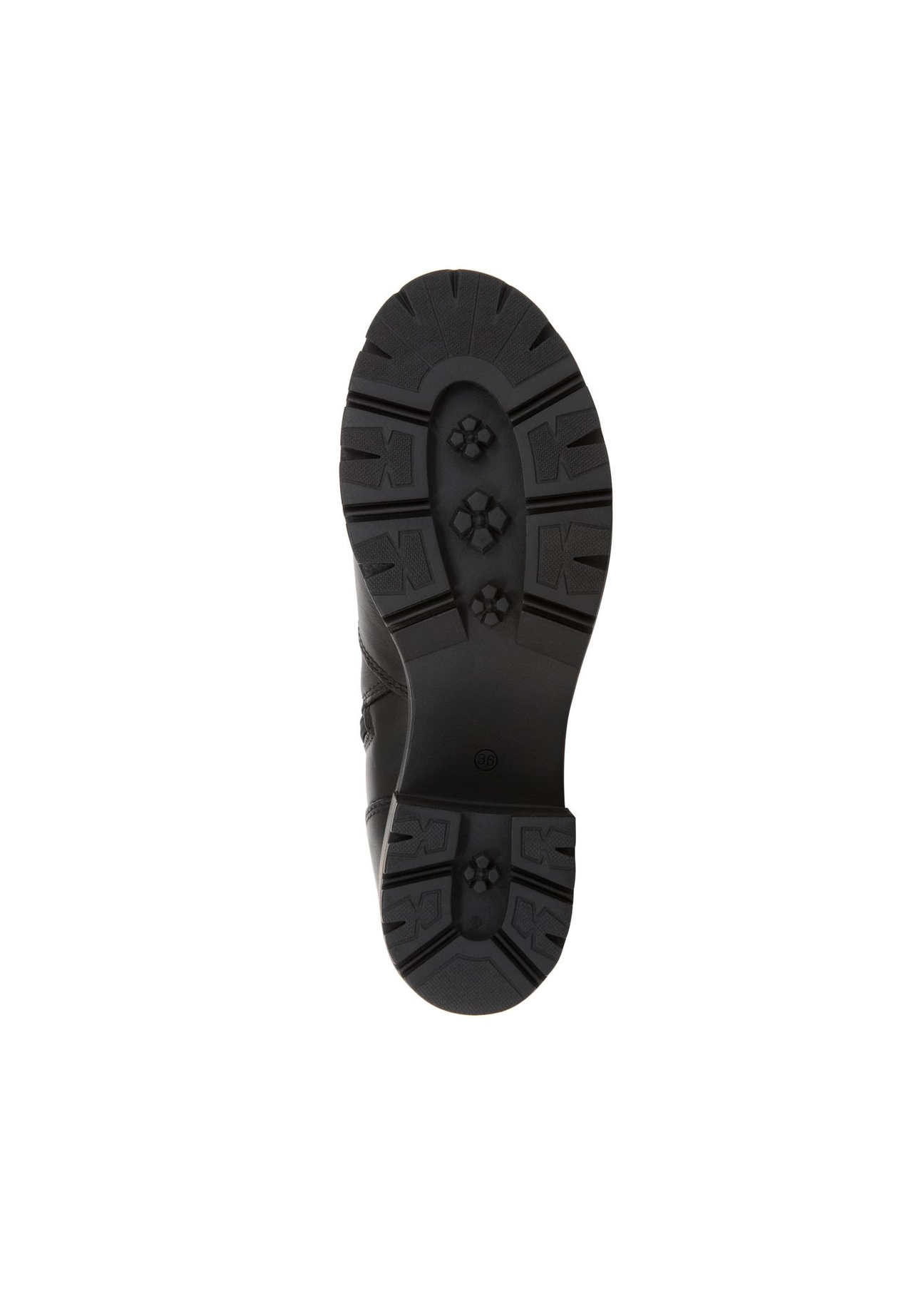 Czarne skórzane botki damskie BUTYD-1020-99(Z23)-04