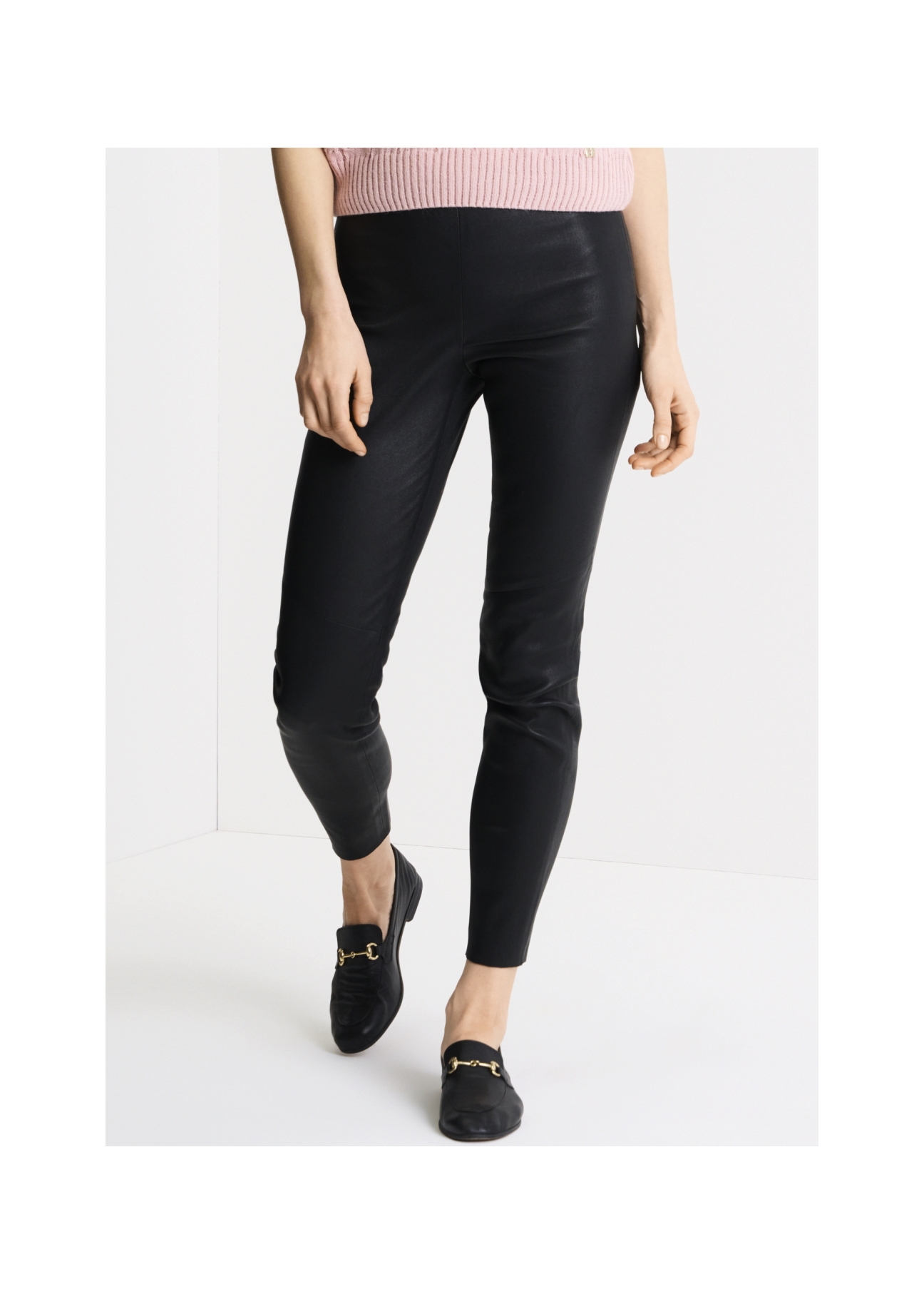 Skórzane legginsy damskie SPODS-0030-1236(W22)-01