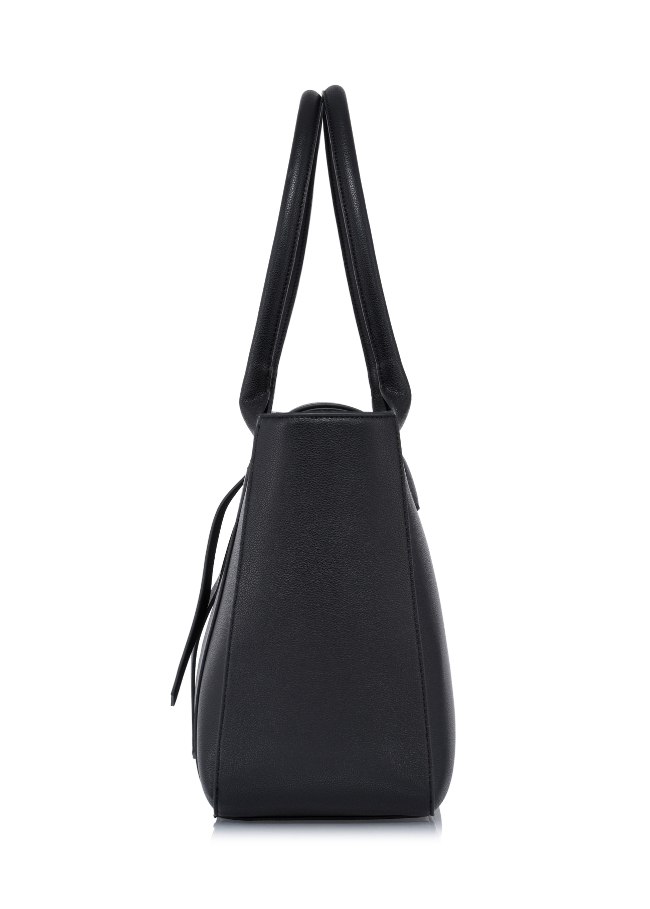 Czarna shopperka z imitacji skóry TOREC-0910-99(W24)-05