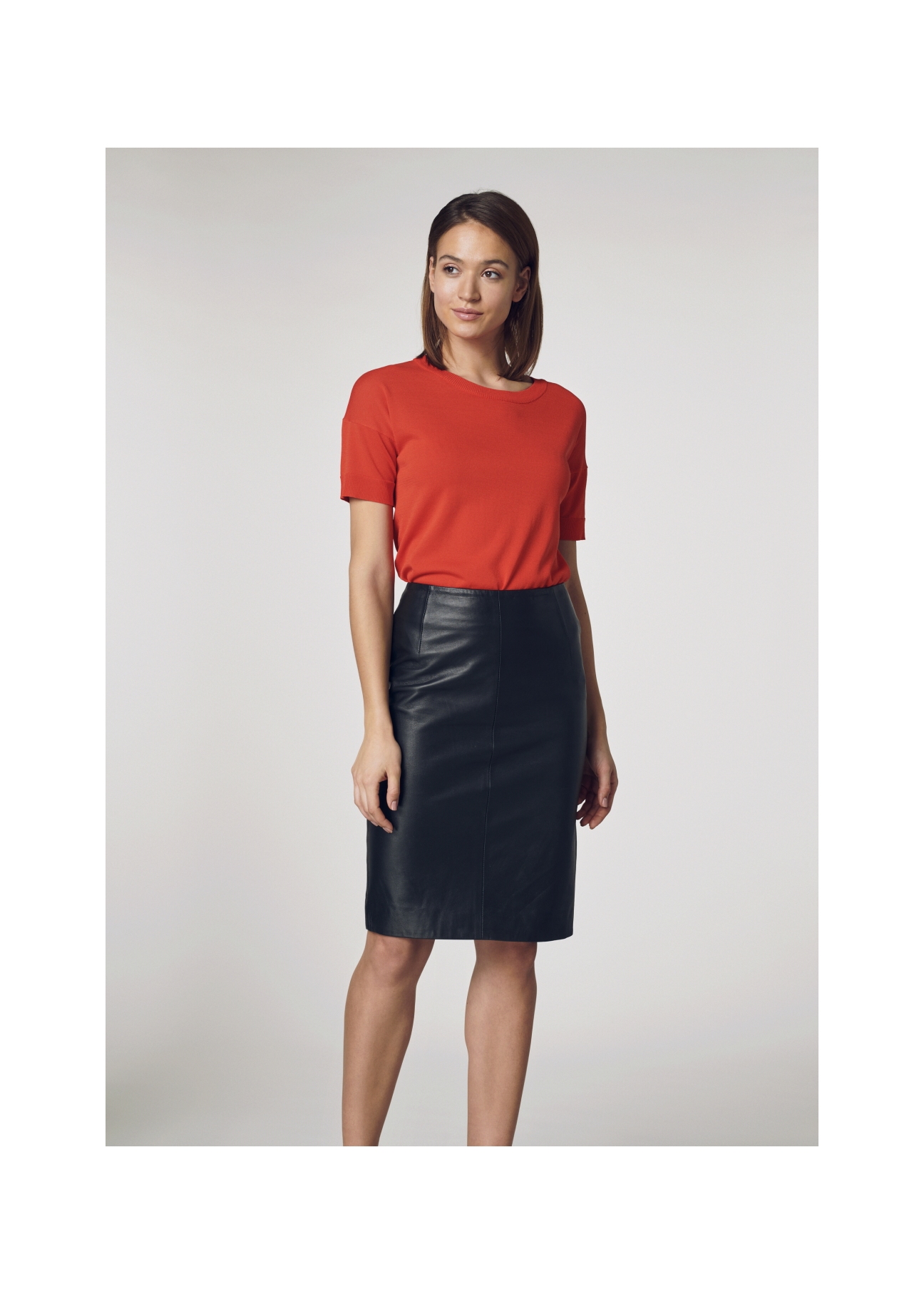 Czerwona bluzka damska BLUDT-0110-41(W21)-03