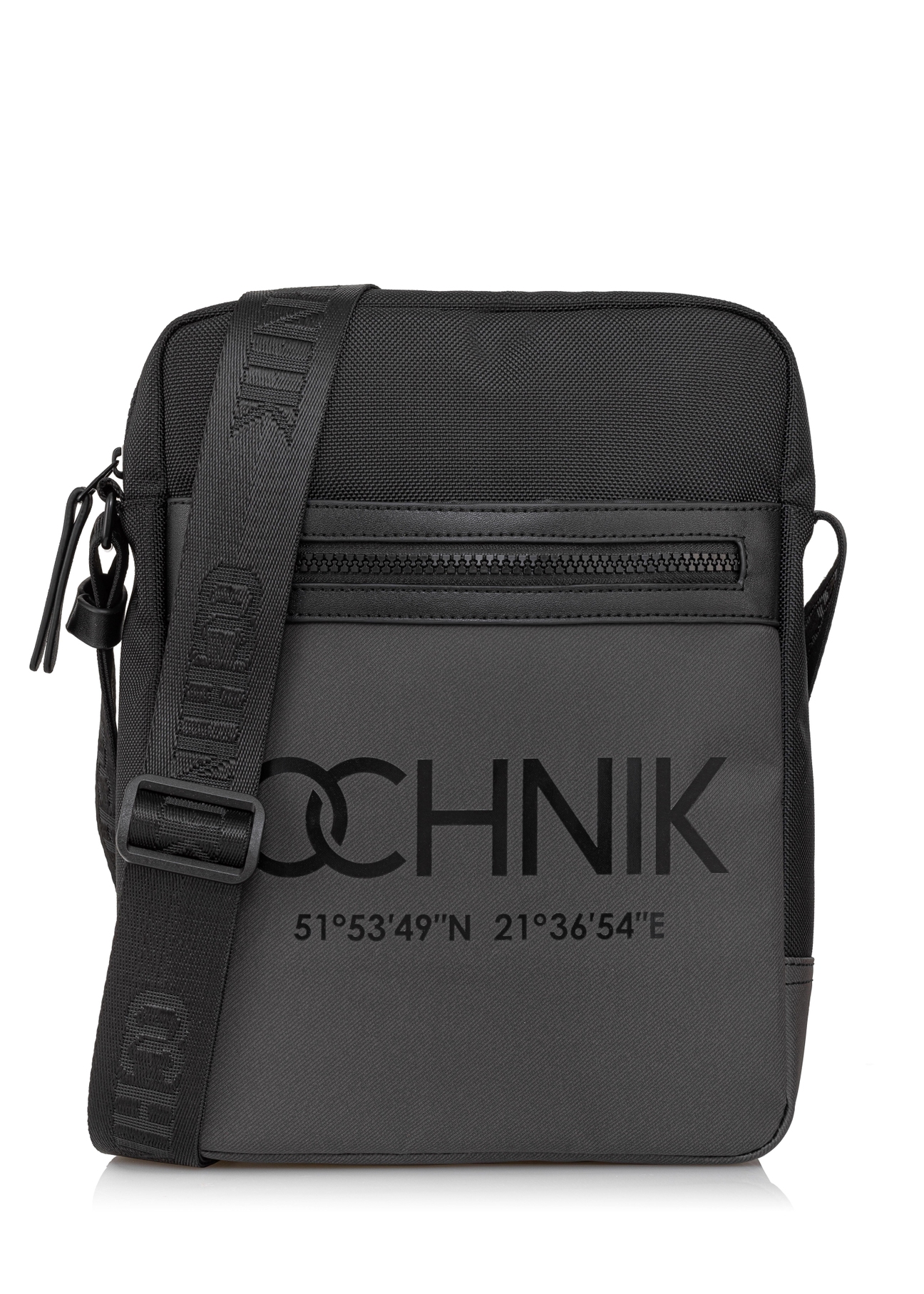 Czarna torba męska z logo TORMN-0283-99(W23)-01