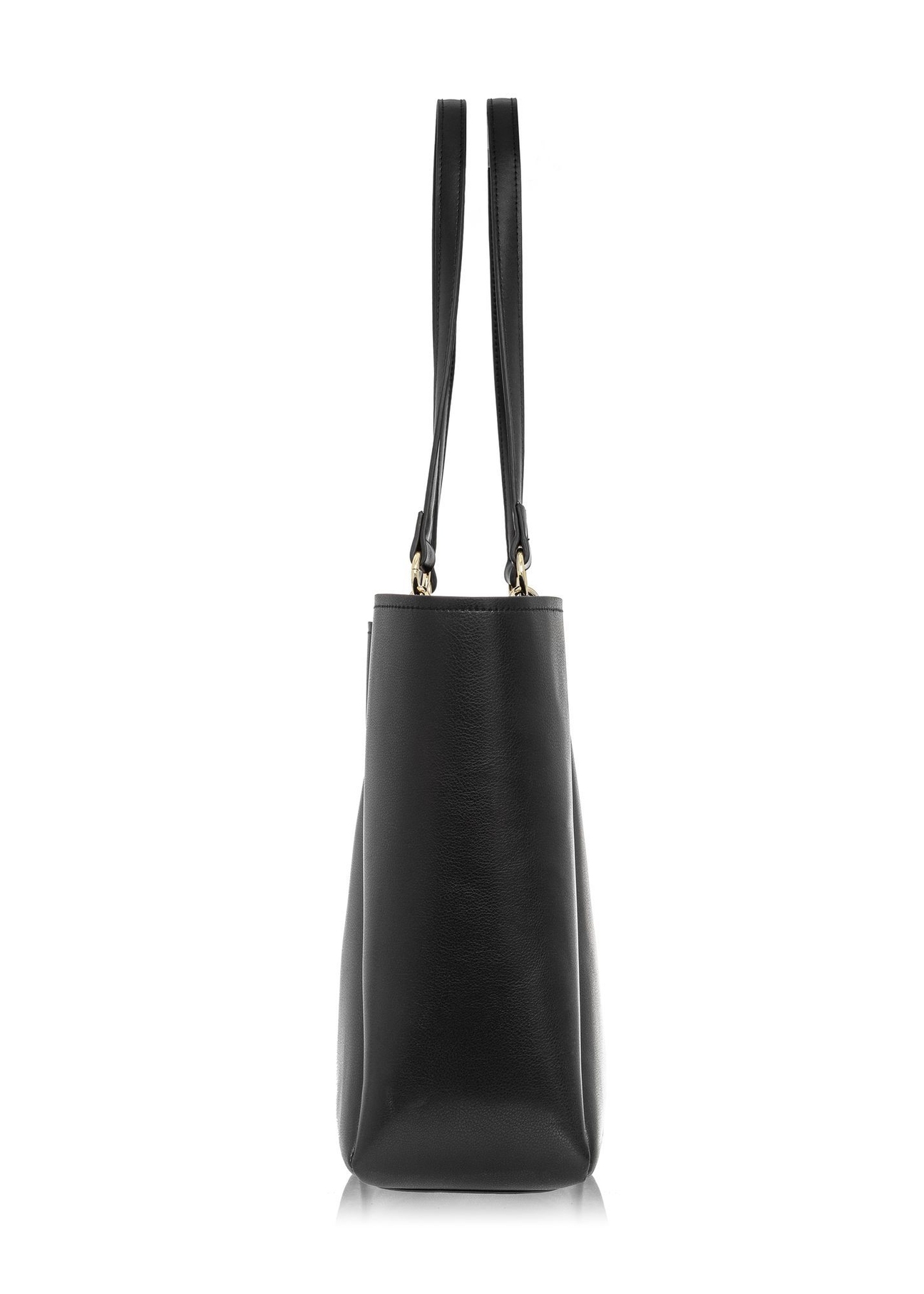 Torebka damska typu tote bag TOREC-0845A-99(Z25), widok produktu z boku na białym tle.