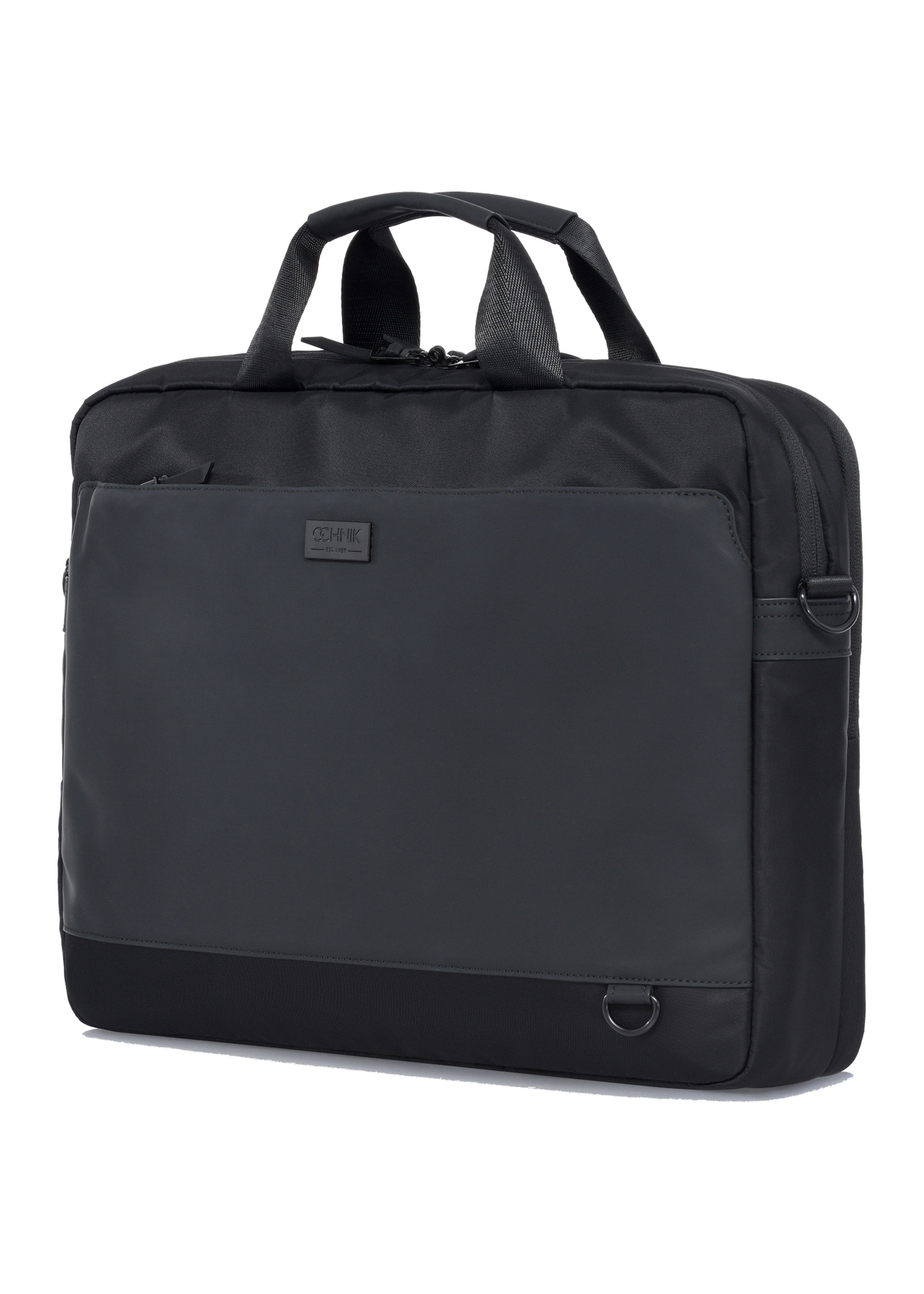 Czarna teczka męska z kieszenią  na laptop TORMN-0312-99(W24)-03