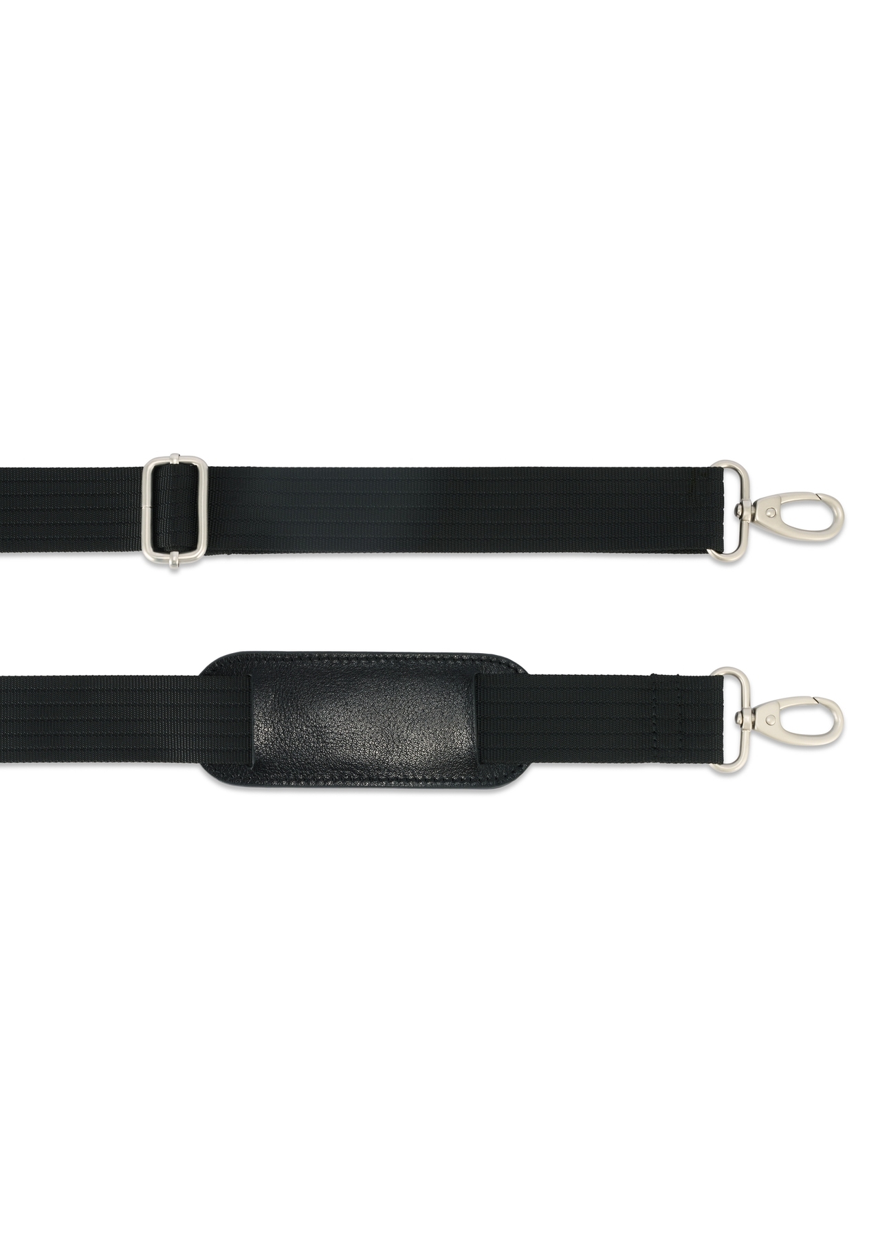 Skórzana teczka męska TORMS-0478-99(Z25), zbliżenie na odpinany pasek produktu, widok na białym tle.