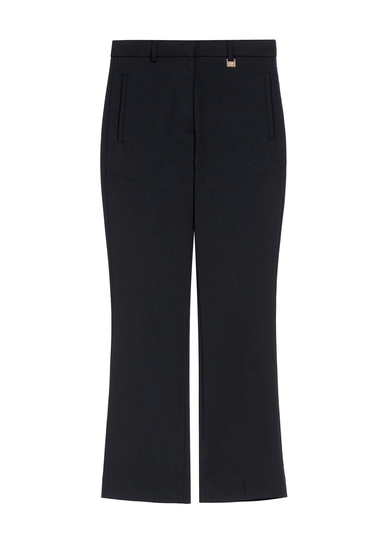 Eleganckie spodnie damskie w kant  SPODT-0094-99(Z24), widok produktu od przodu na białym tle.