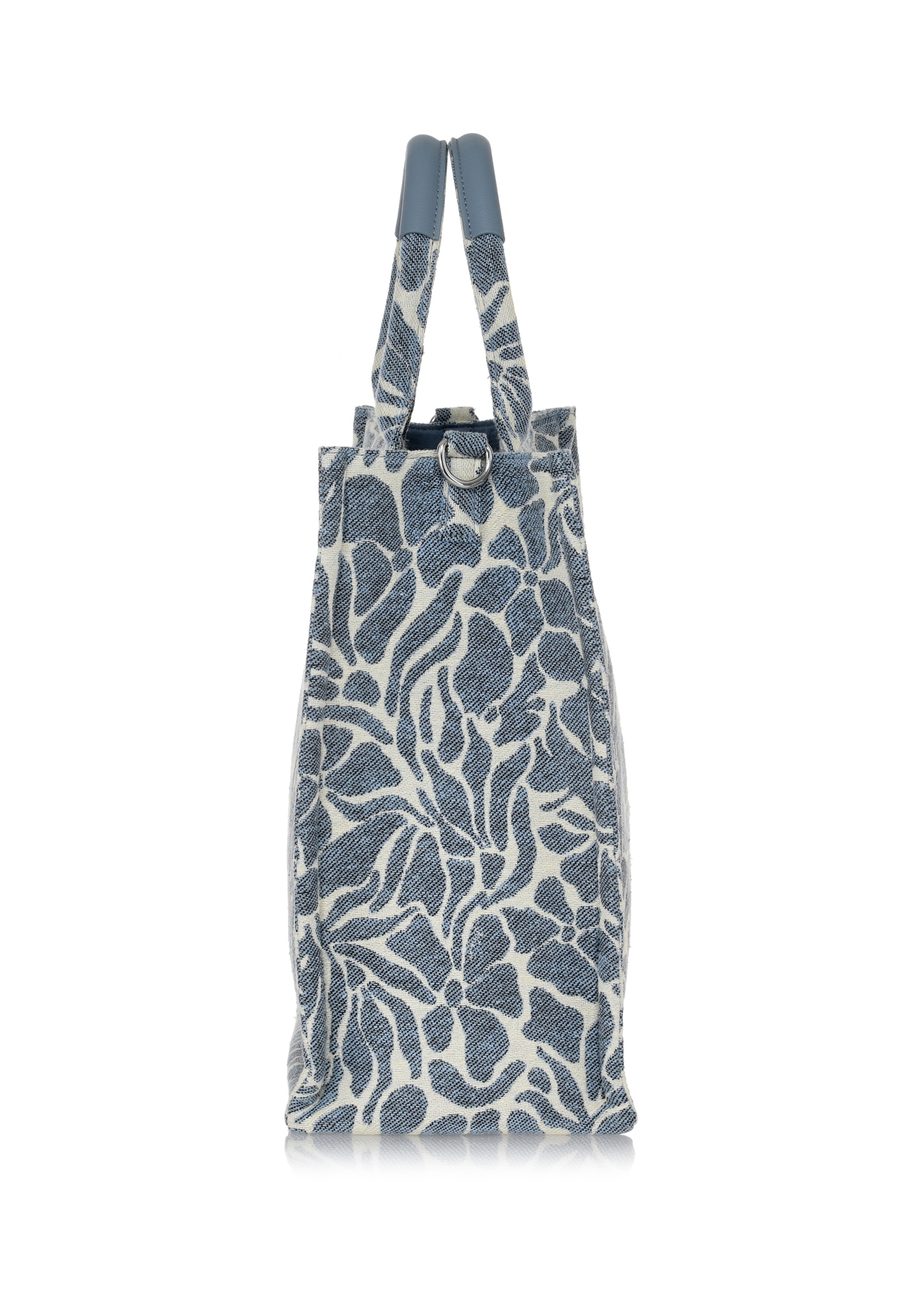 Błękitna torebka usztywniana shopper  TOREN-0873-15(W24)-04