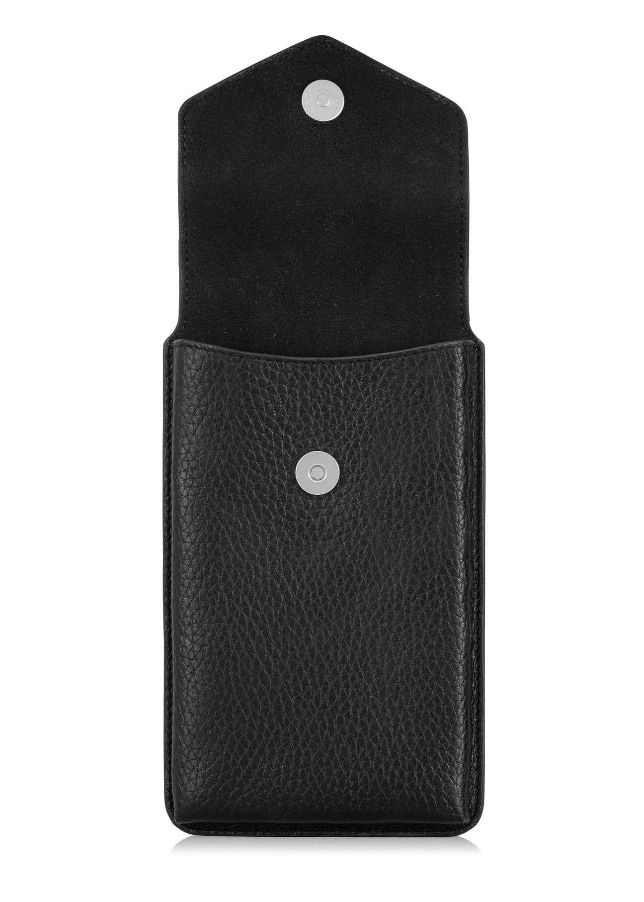 Czarna skórzana minitorebka damska TORES-0987-99(W24)-04