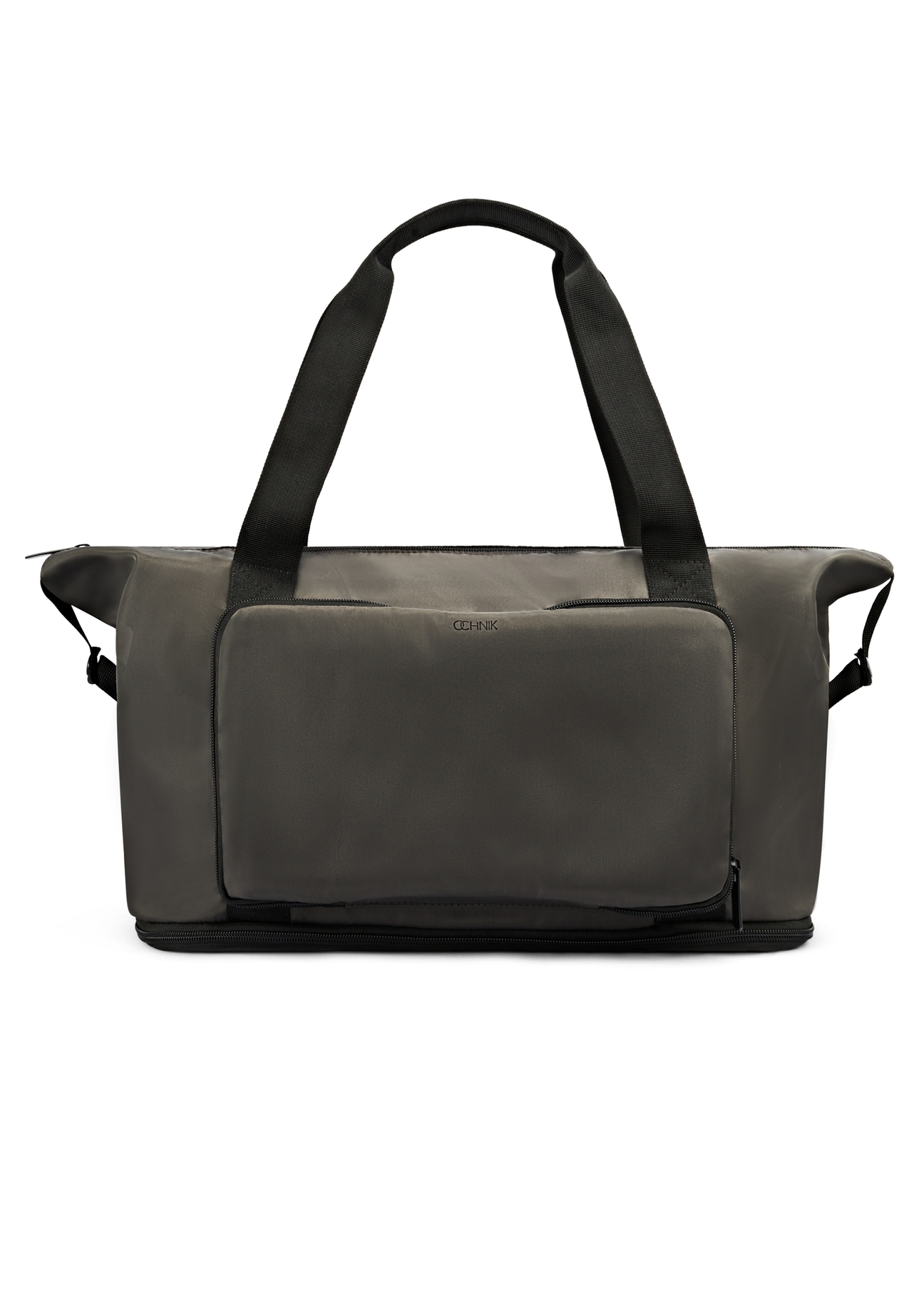 Ciemnoszara torba męska TORMN-0369-95(Z25), widok produktu od przodu na białym tle.