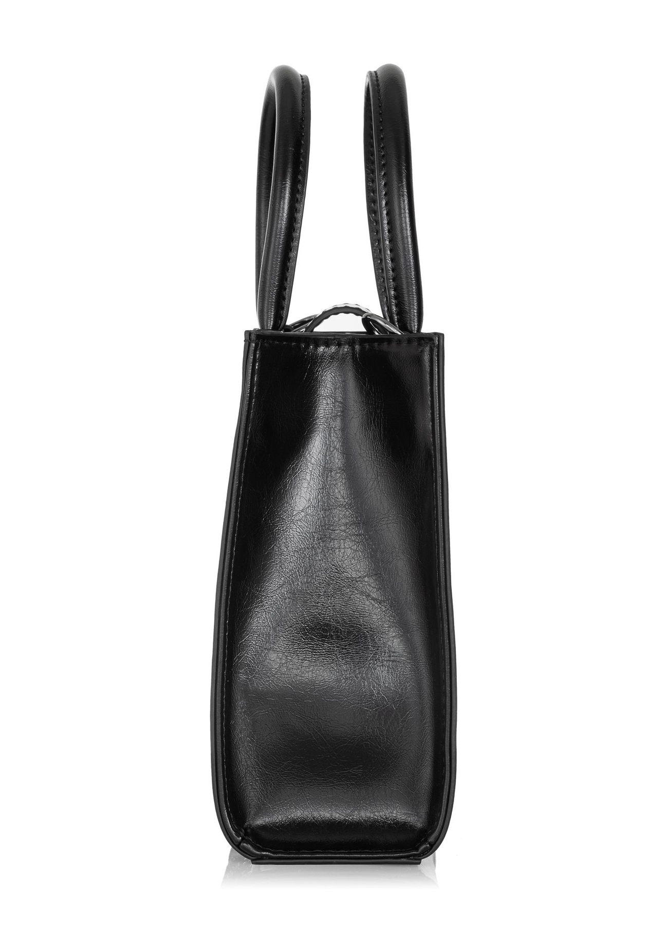 Czarny kuferek damski z monogramem TOREC-0855-99(Z23)-03