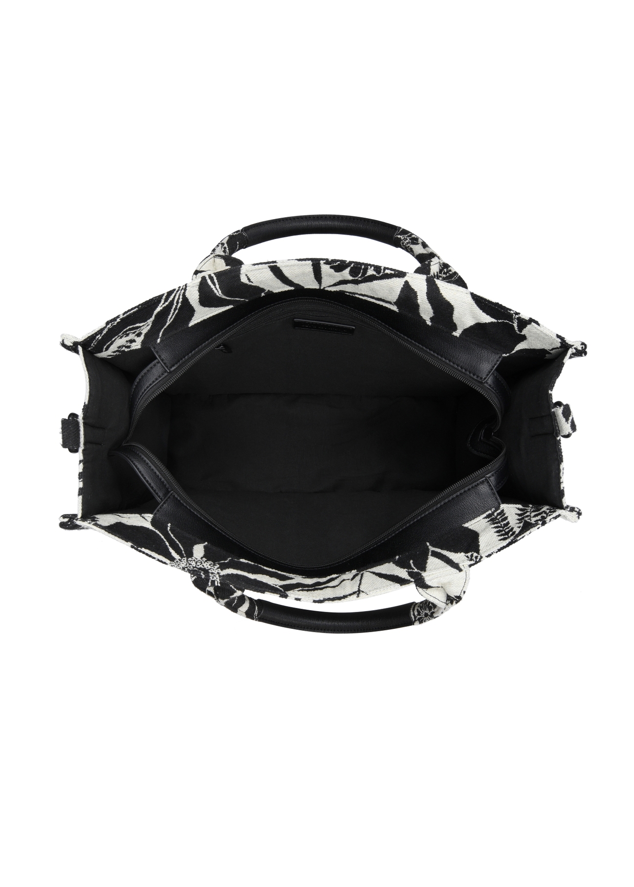 Czarna torebka usztywniana shopper TOREN-0873-98(W24)-06