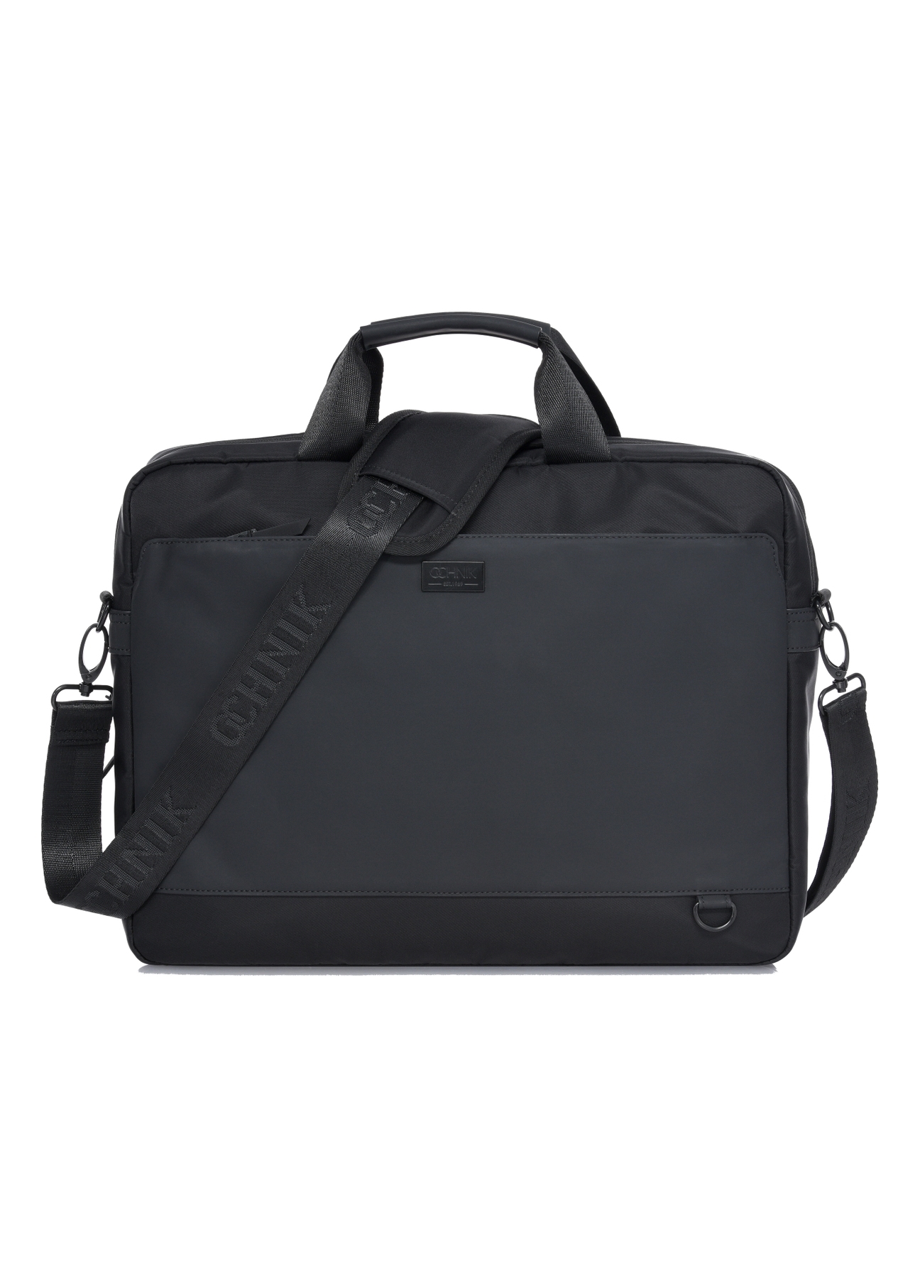 Czarna teczka męska z kieszenią  na laptop TORMN-0312-99(W24)-01