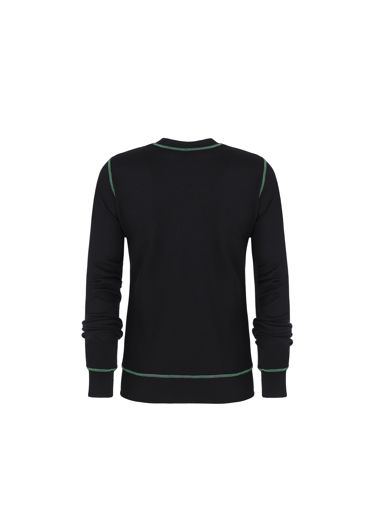 Bluza damska z zielonymi elementami BLZDT-0010-99(Z19)-02