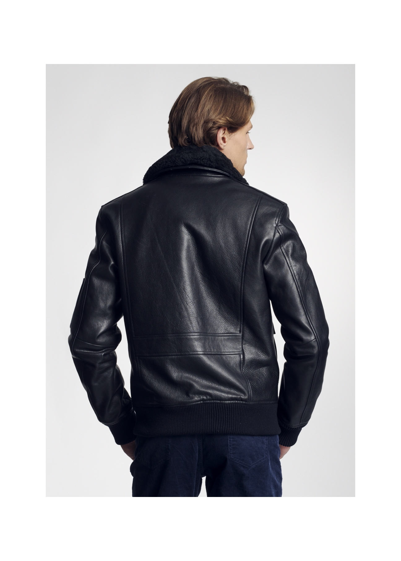 Krótka sportowa kurtka męska bomber jacket KURMS-0206-1148(Z21)-06