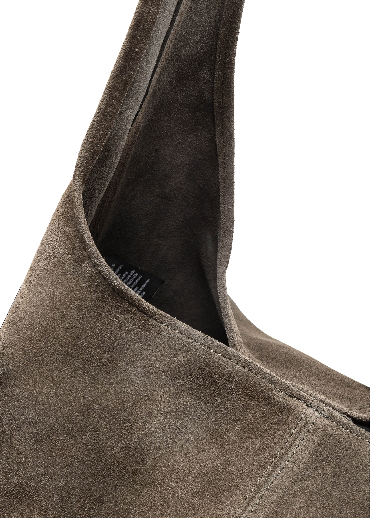 Zamszowa shopperka damska khaki TORES-1177-57(Z25)